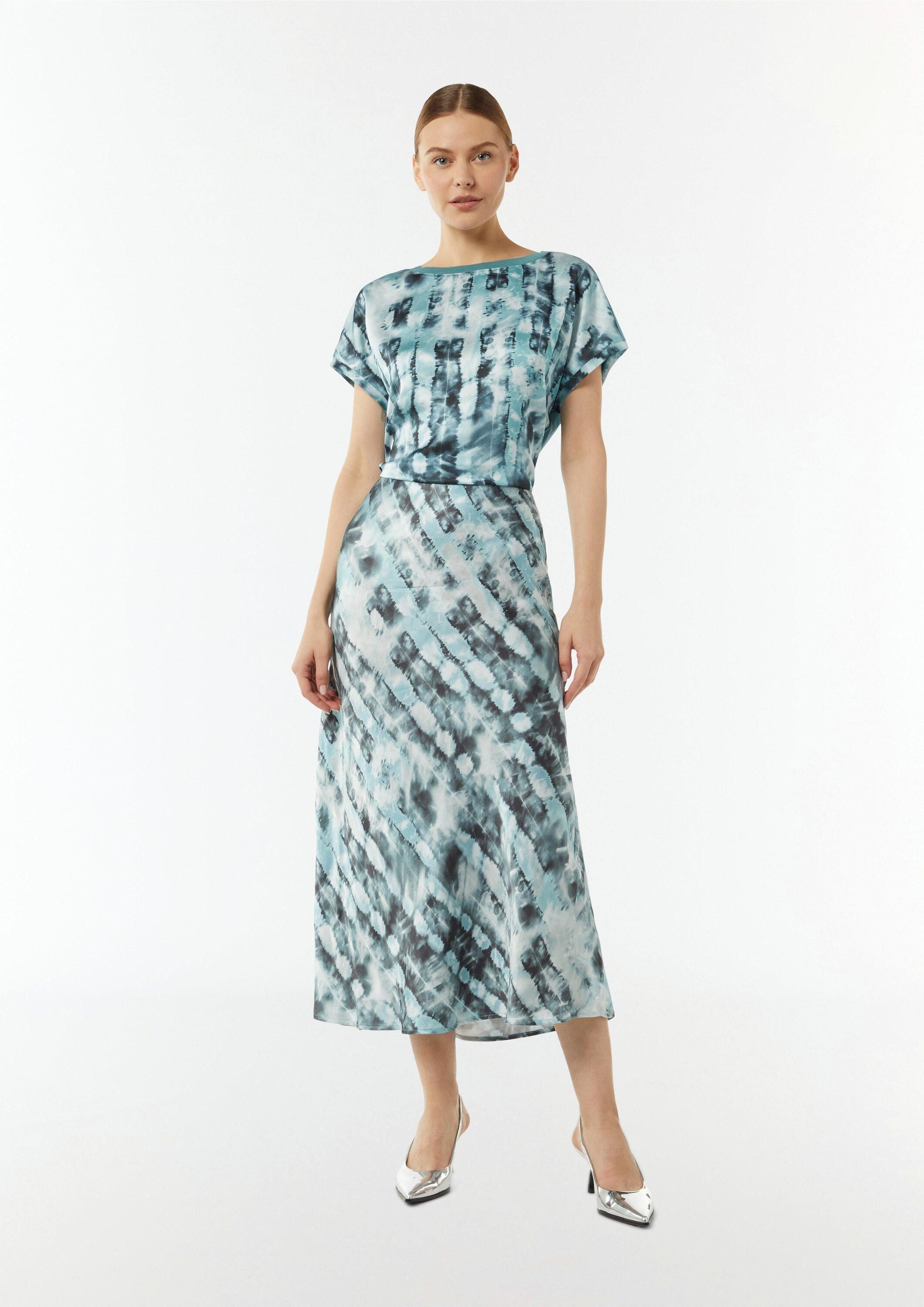 comma Maxirock Rock Satinrock mit All-over-Print günstig online kaufen