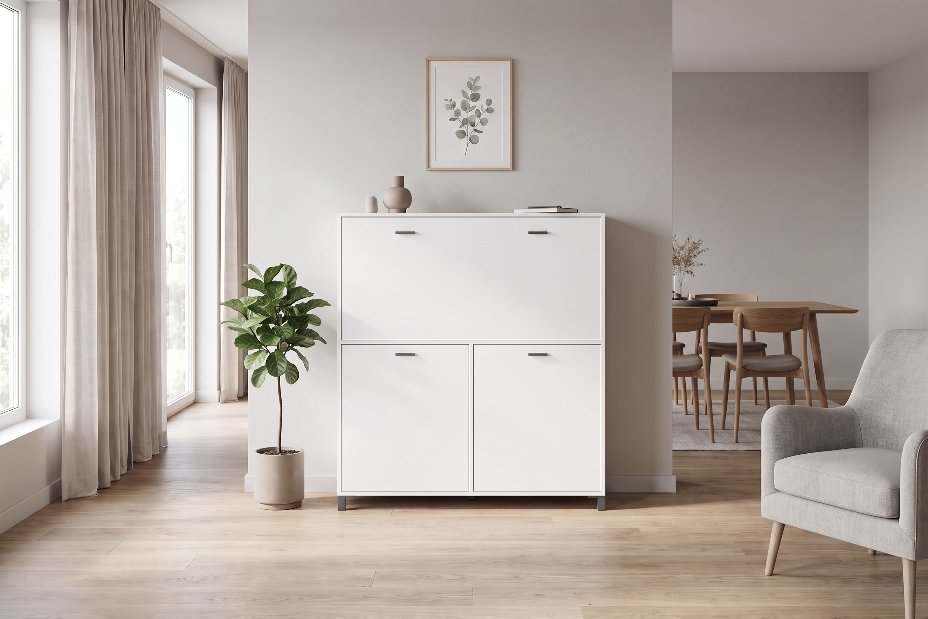 OTTO home Sekretär Melton, platzsparende Arbeitslösung mit viel Stauraum, Breite 120 cm – Bild 3 von 5