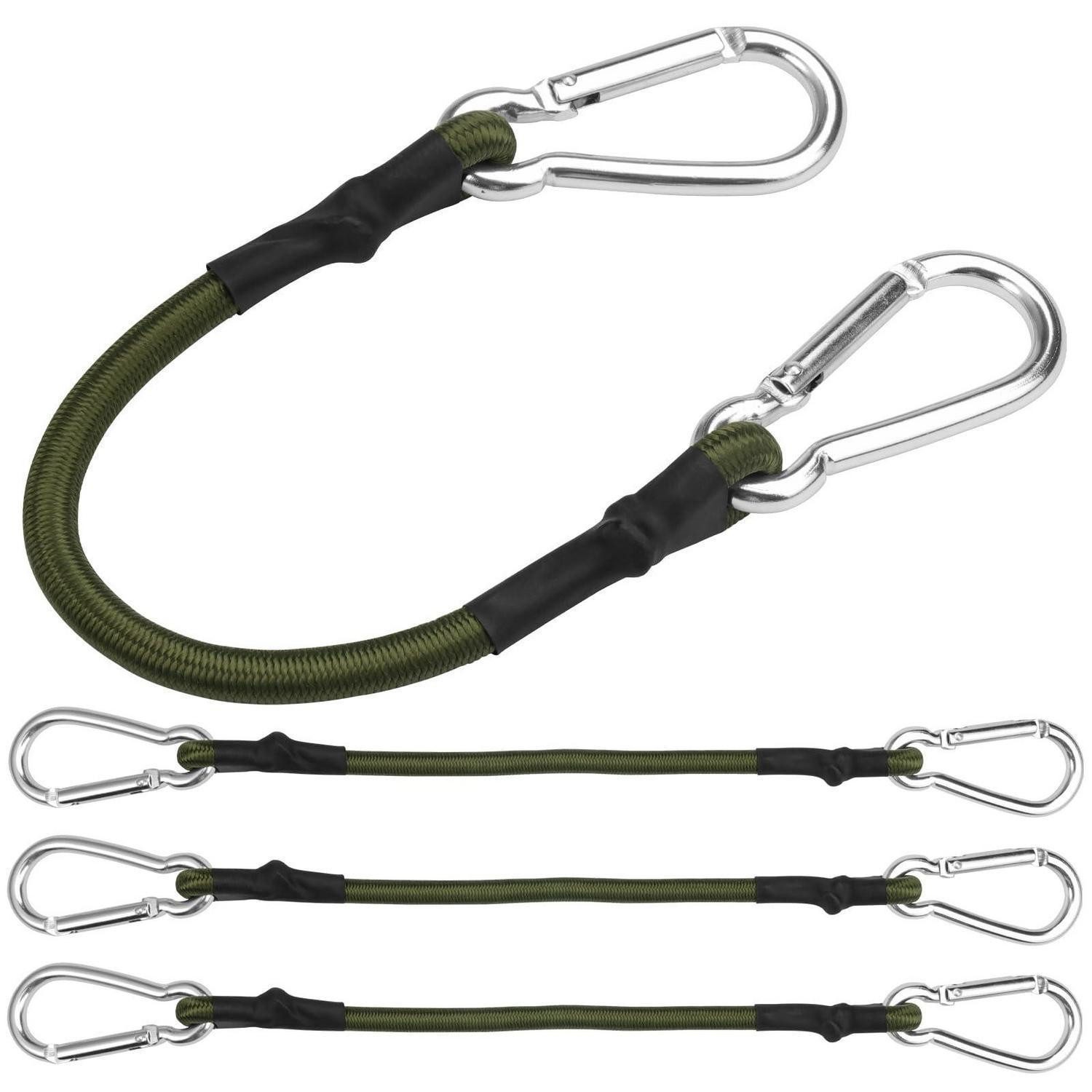 LuxusKollektion Spanngurt Spanngummi m. Karabiner 30cm 4 Stk. (4-St)