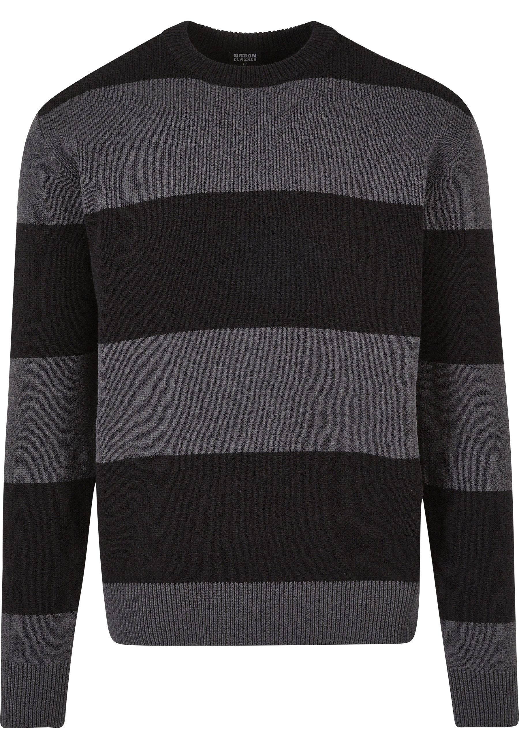 Rundhalspullover Urban Classics Herren Heavy Oversized Striped Sweatshirt