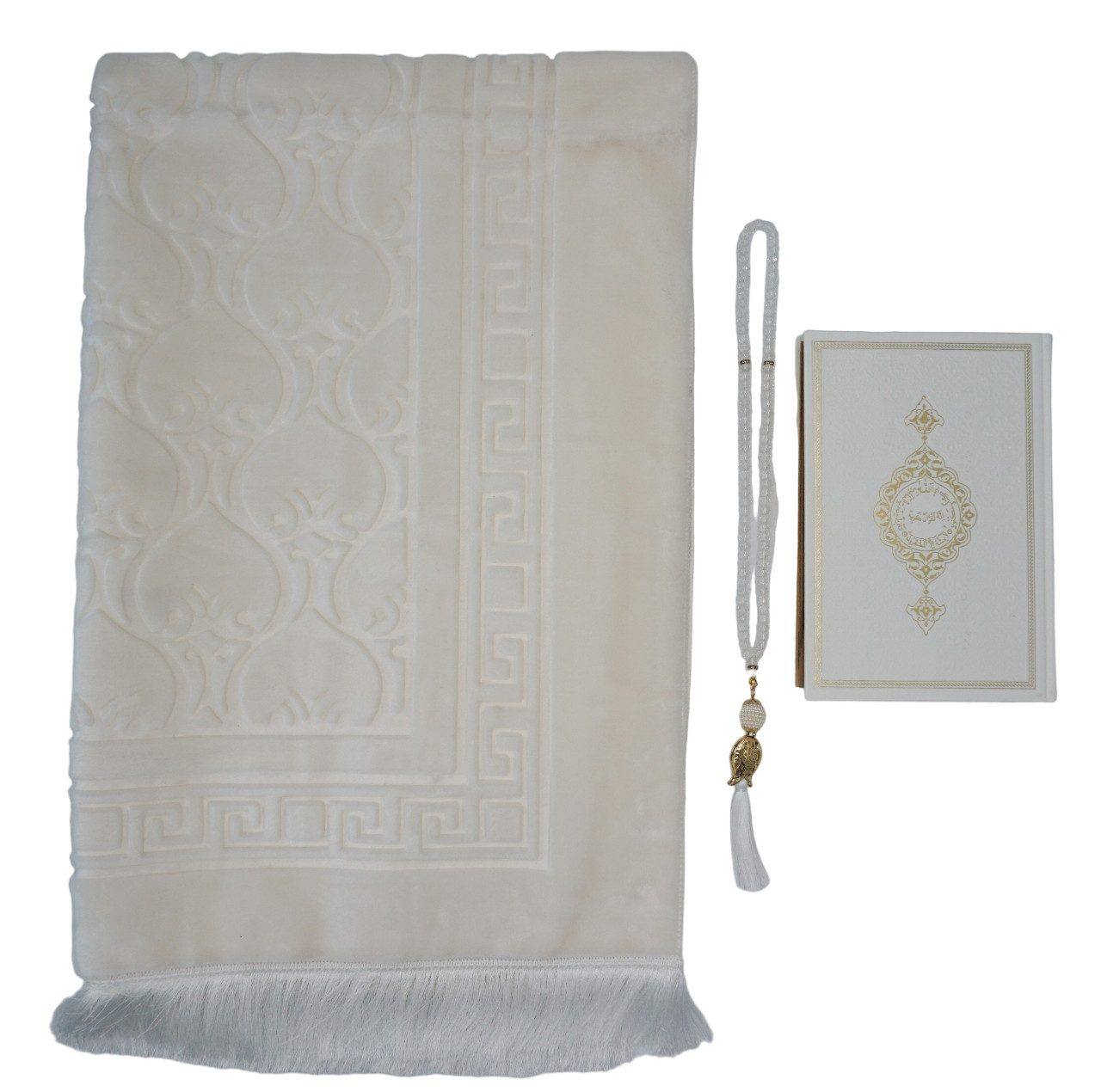 Lale Collection® Orientteppich Gebetsteppich Weiß Quran günstig online kaufen