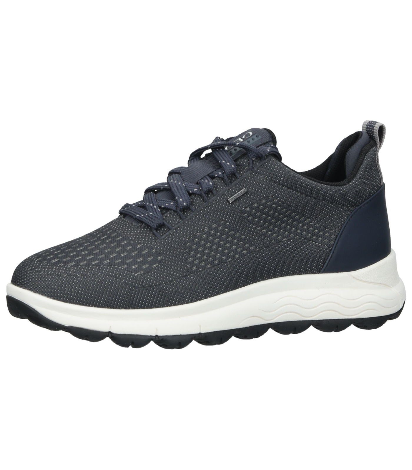 Geox Sneaker Leder/Textil Blau Grau Sneaker