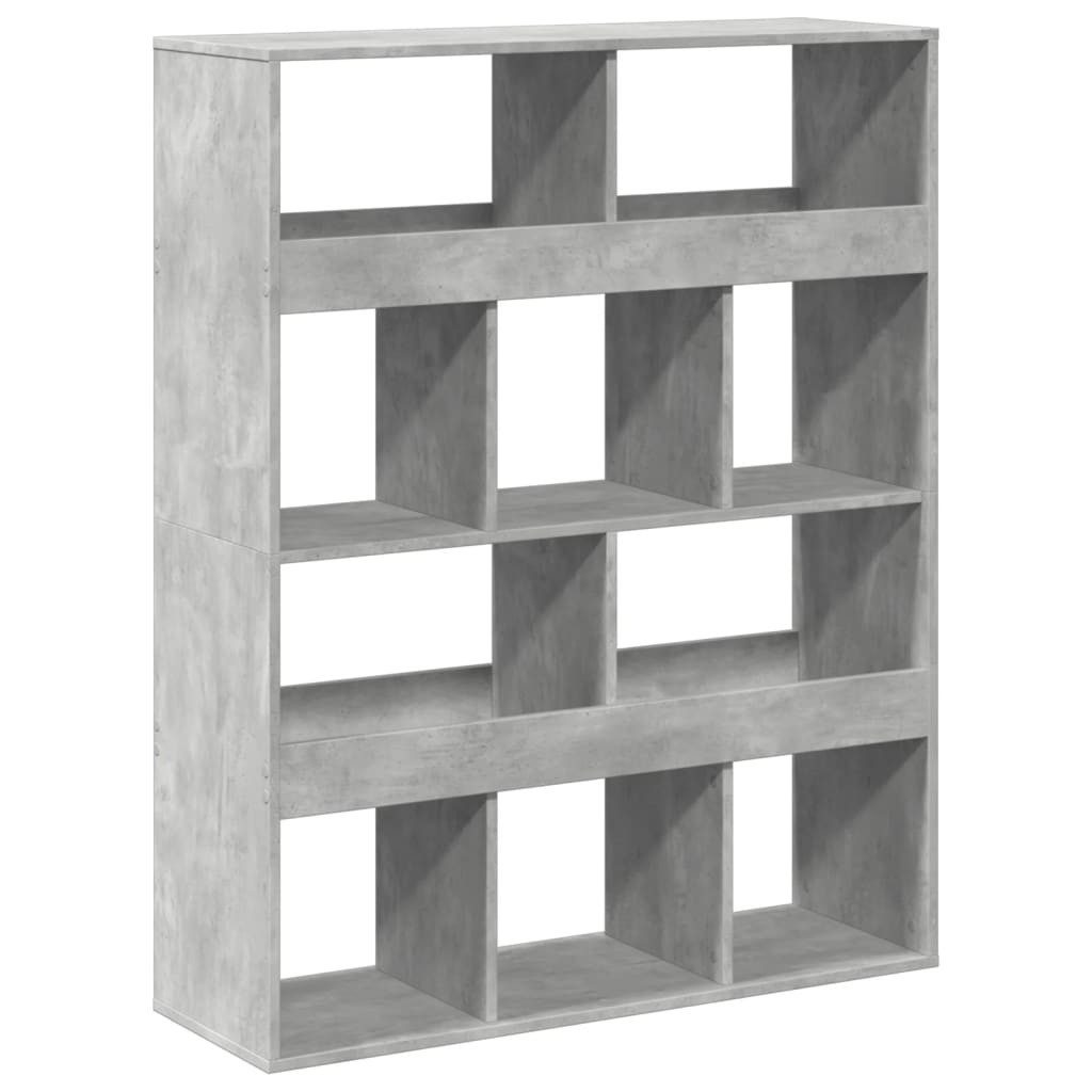vidaXL Bücherregal Bücherregal Betongrau 100x33x125,5 cm günstig online kaufen