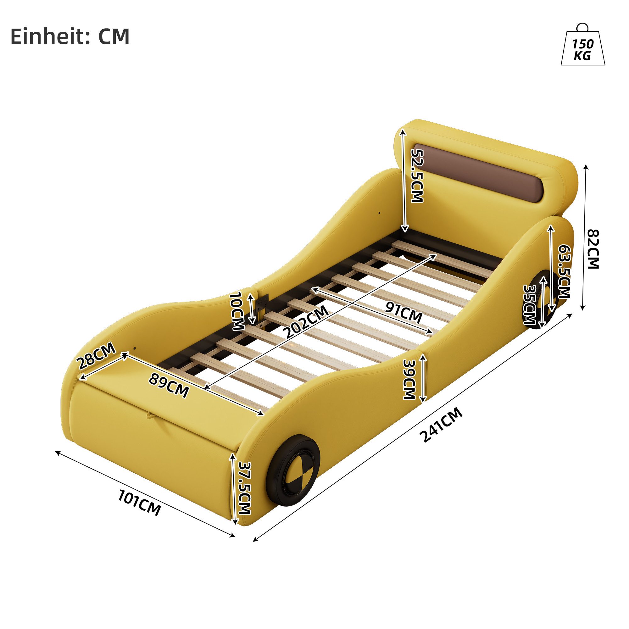 TavilaEcon Kinderbett Einzelbett, Jugendbett, Polsterbett in günstig online kaufen