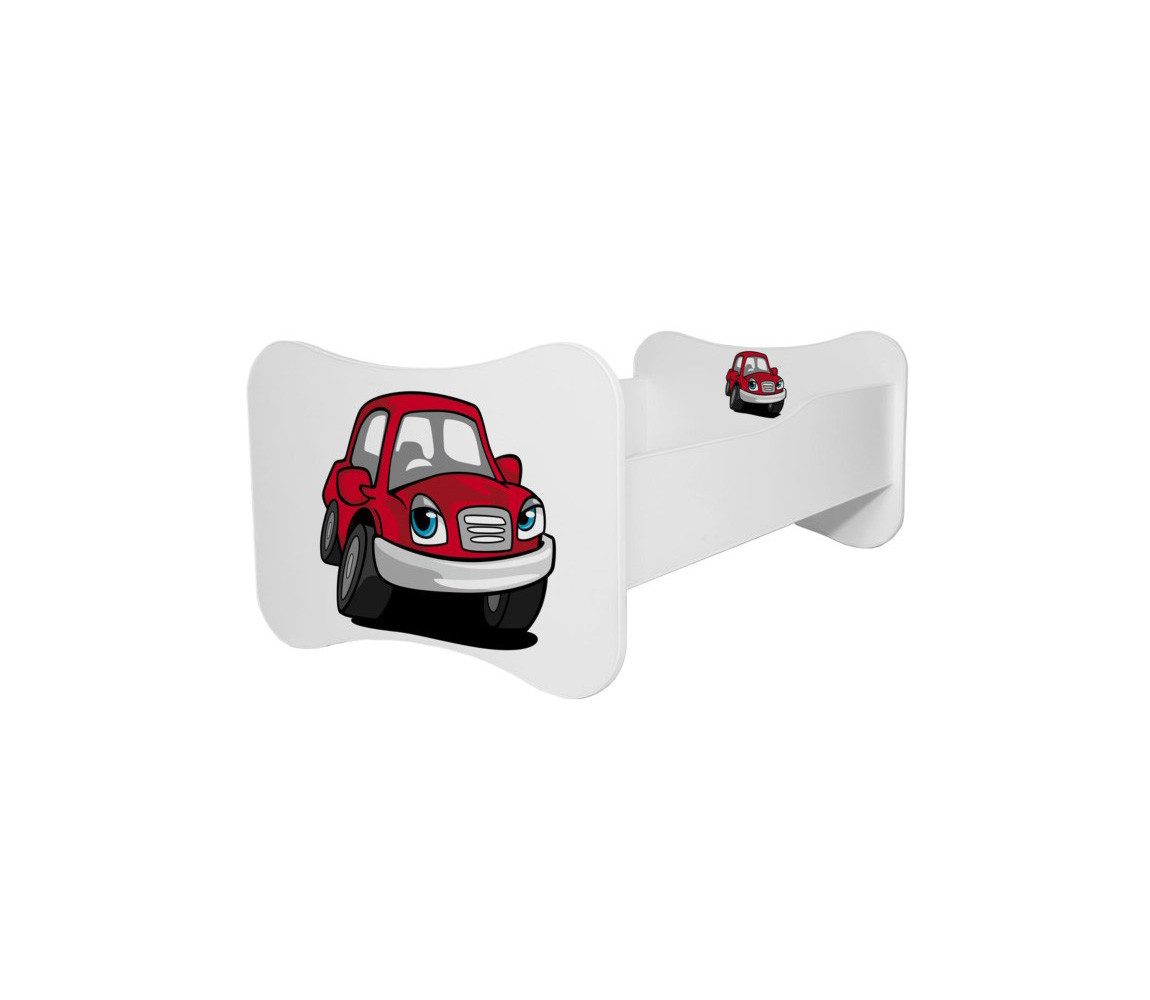 Feldmann-Wohnen Kinderbett Gonzalo (max. Belastbarkeit 110kg, Liegefläche 80 x 160 cm, 1-tlg., mit Matratze und Lattenrost), 88cm weiß 80 x 160cm Liegefläche
