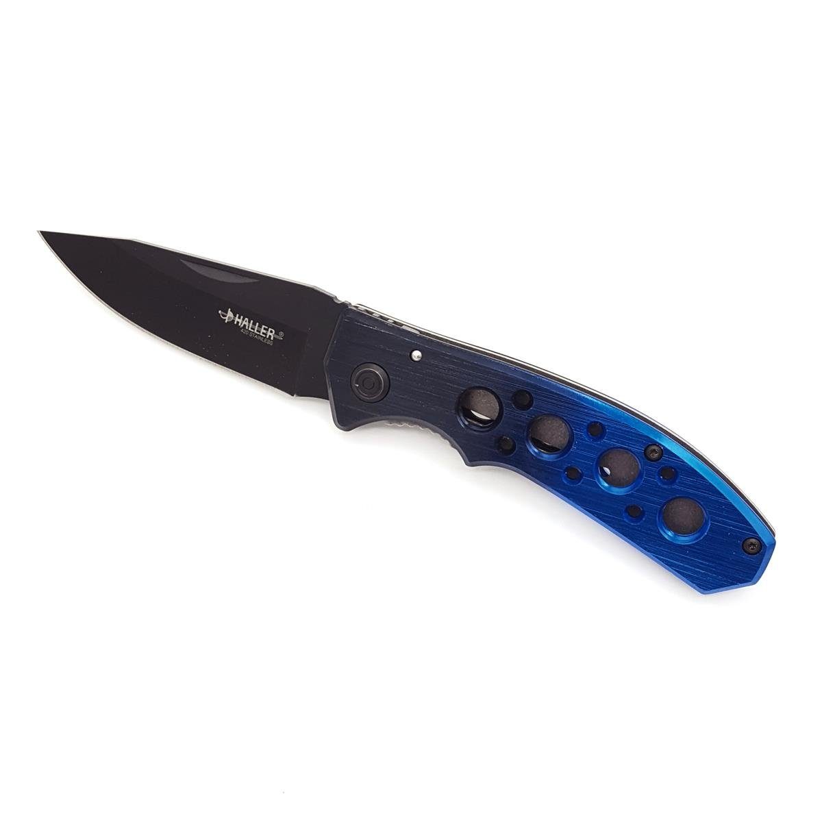Haller Messer Taschenmesser Schließmesser Dark Blue 420 rostfrei mit Clip