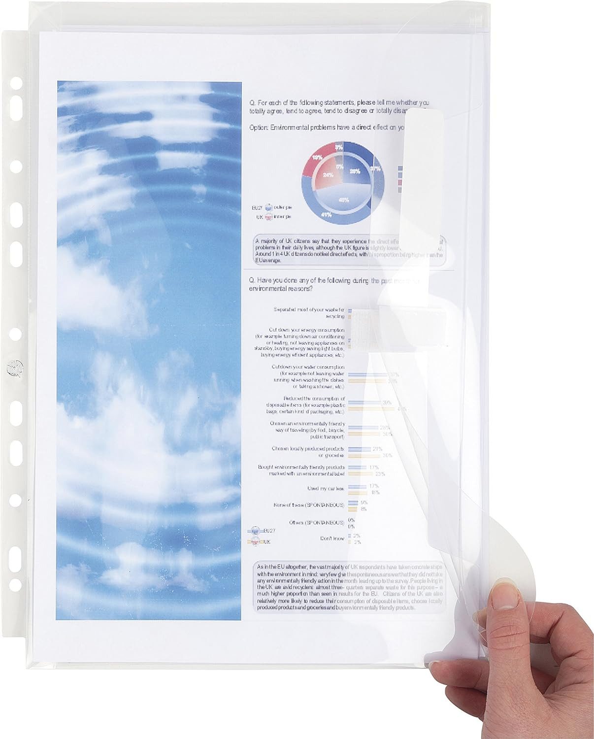 Prospekthülle Exacompta 5505E 10er Pack Premium PP-Kunststoff Prospekthüllen