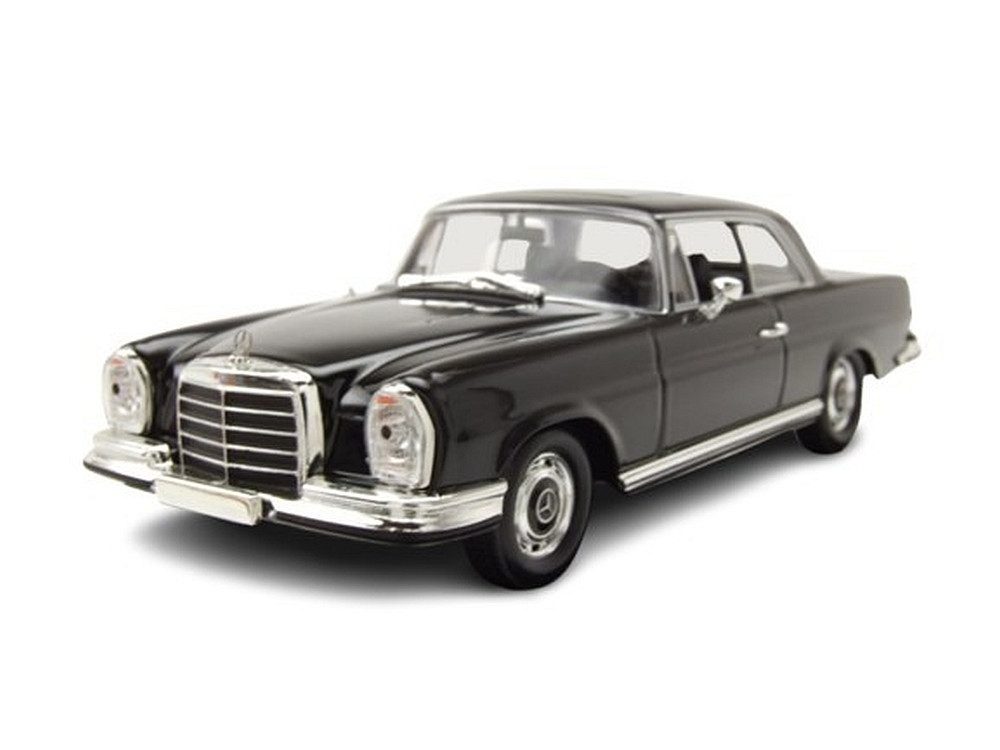 Maxichamps Modellauto Mercedes 280 SE 3.5 Coupe W111 1970 schwarz, Maßstab 1:43