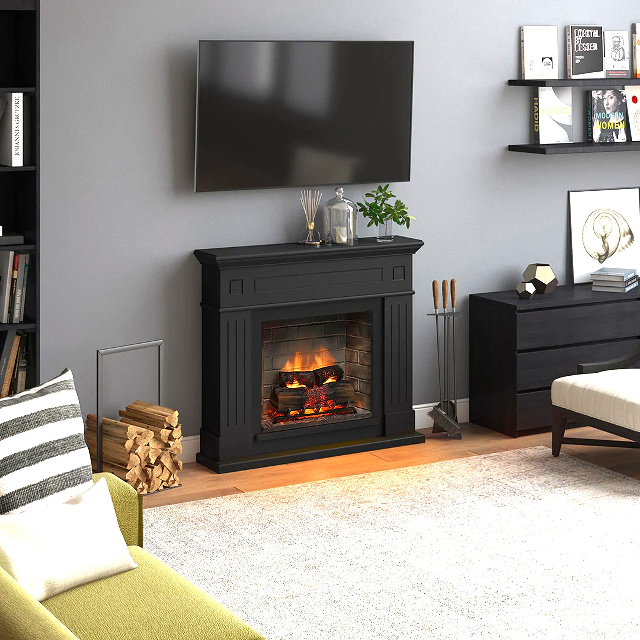 TAGU Elektrokamin Larsen Premium Elektrokamin schwarz günstig online kaufen