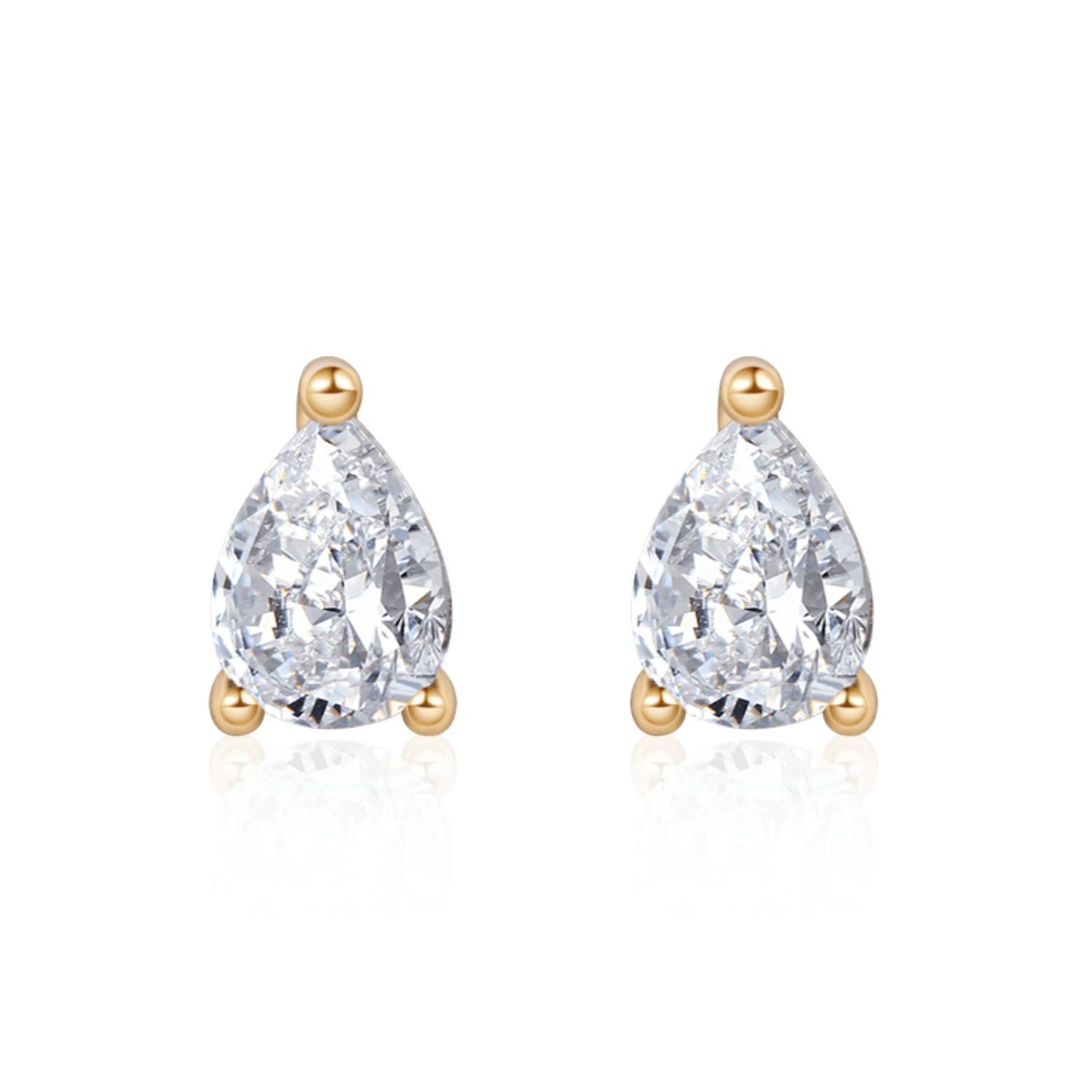 Ohrring-Set Gnoce Ohrstecker HAE163 Silber vergoldet