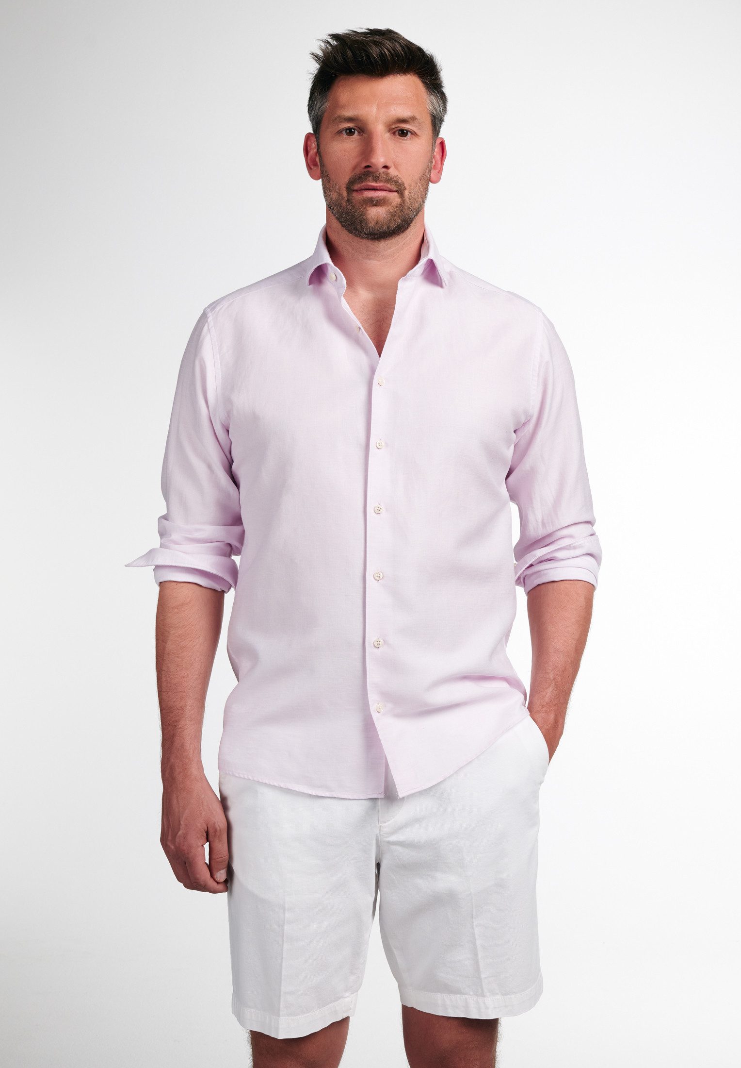 Eterna Langarmhemd MODERN FIT EASY IRON (bügelleicht) günstig online kaufen