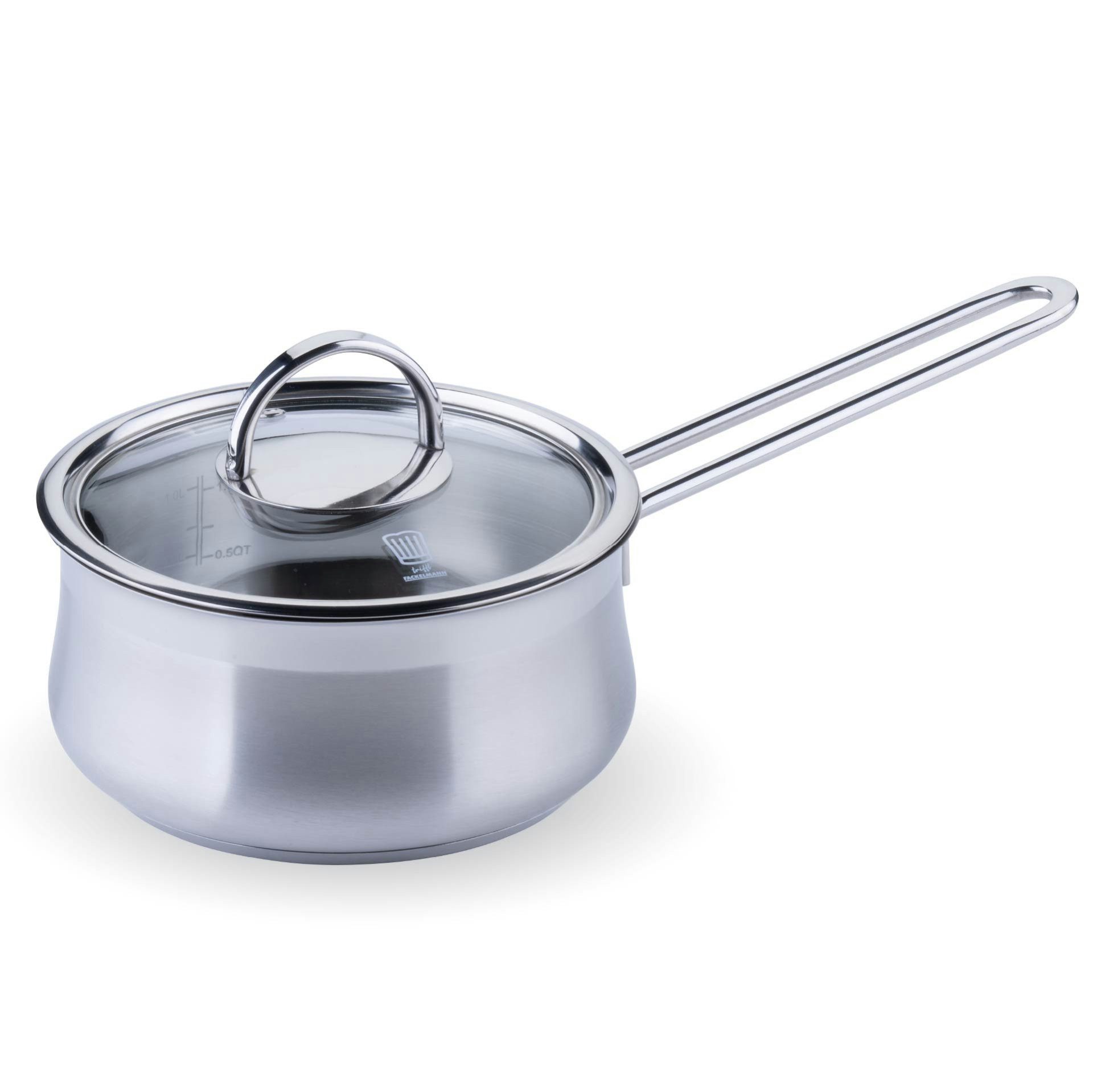 Chefkoch trifft Fackelmann Serviertopf Saucentopf, Edelstahl, Ø 14 cm, induktionsgeeignet, backofengeeignet