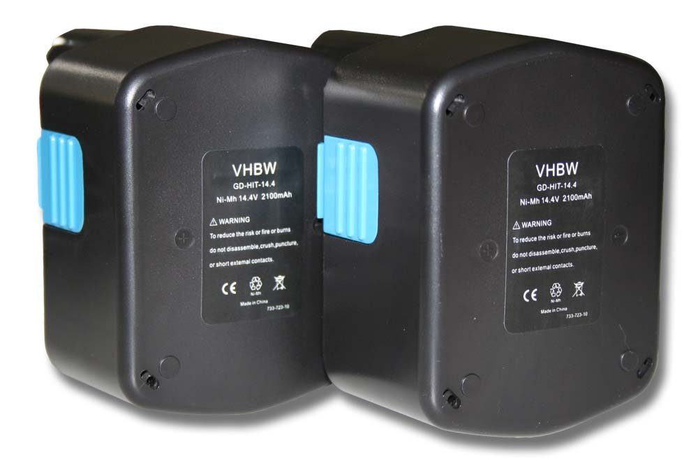 vhbw passend für Hitachi WH 14DMK, WH 14DMR, WH 14DSL, WR 14DH, WR 14DL, WR Akku 2100 mAh