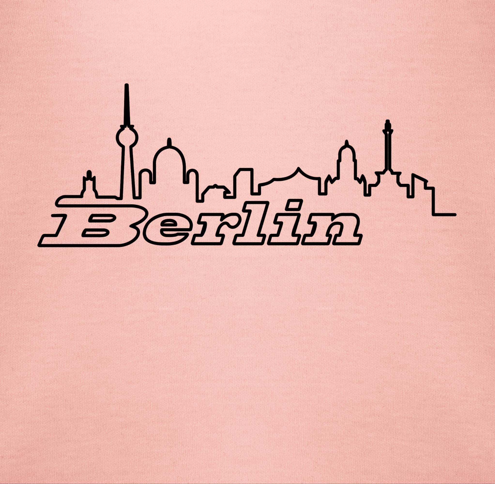 Skyline Babyrosa Shirtracer 3 Baby Shirtbody Wappen Länder Berlin