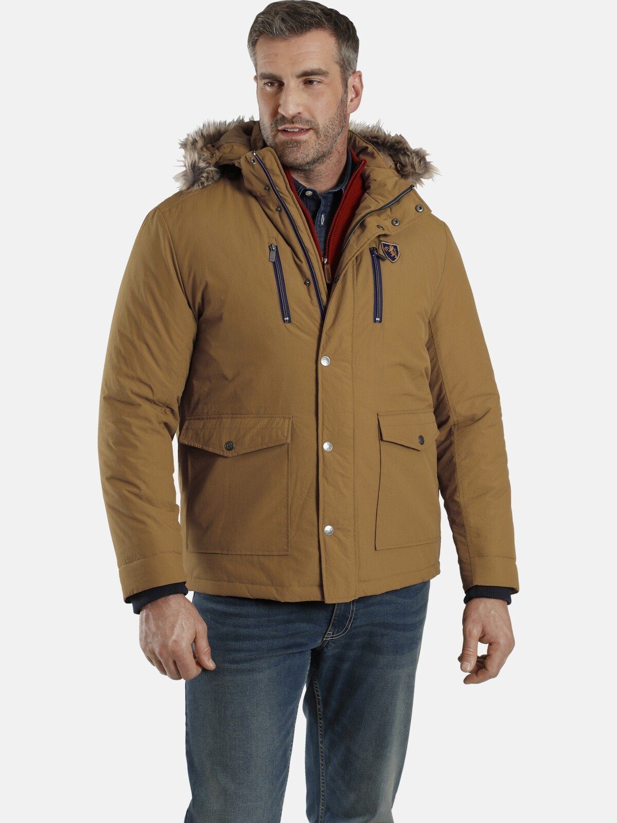 Charles Colby Outdoorjacke SIR CLARENCE mit abnehmbarer Kapuze