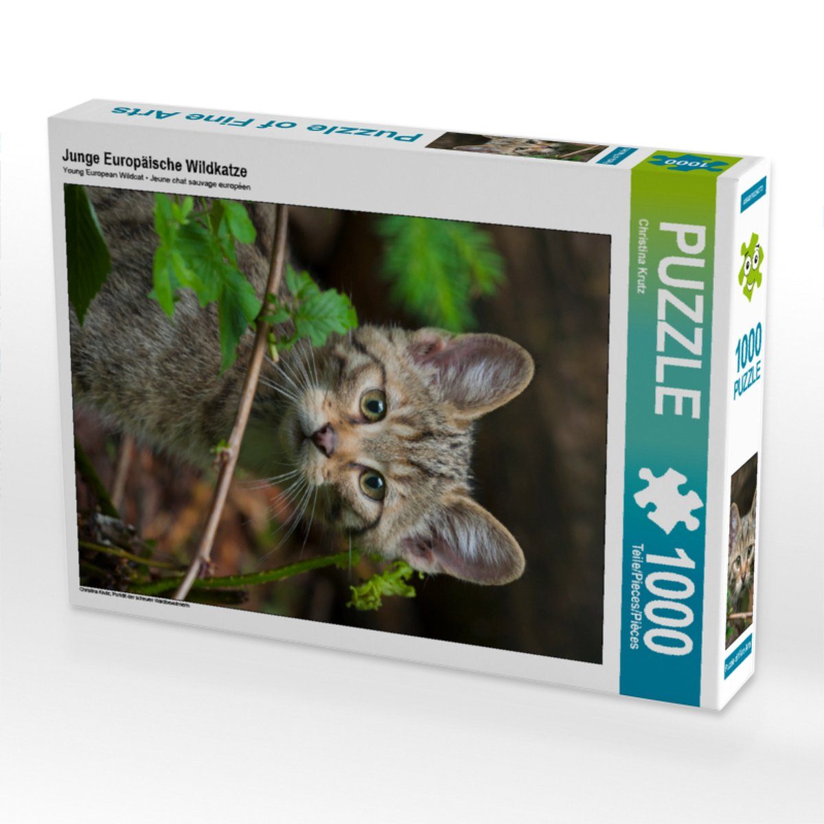 Bild x 1000 Junge Christina cm Foto-Puzzle 1000 48 Lege-Größe CALVENDO von Krutz, CALVENDO Puzzle Wildkatze Europäische Puzzle Teile Puzzleteile 64