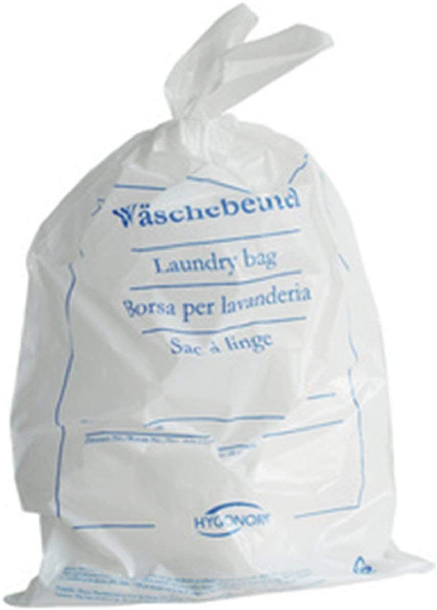 HYGOSTAR Wäschesack Hygostar 55819 Wäschebeutel Classic blau bedruckt LDPE weiß 54 x 38 cm