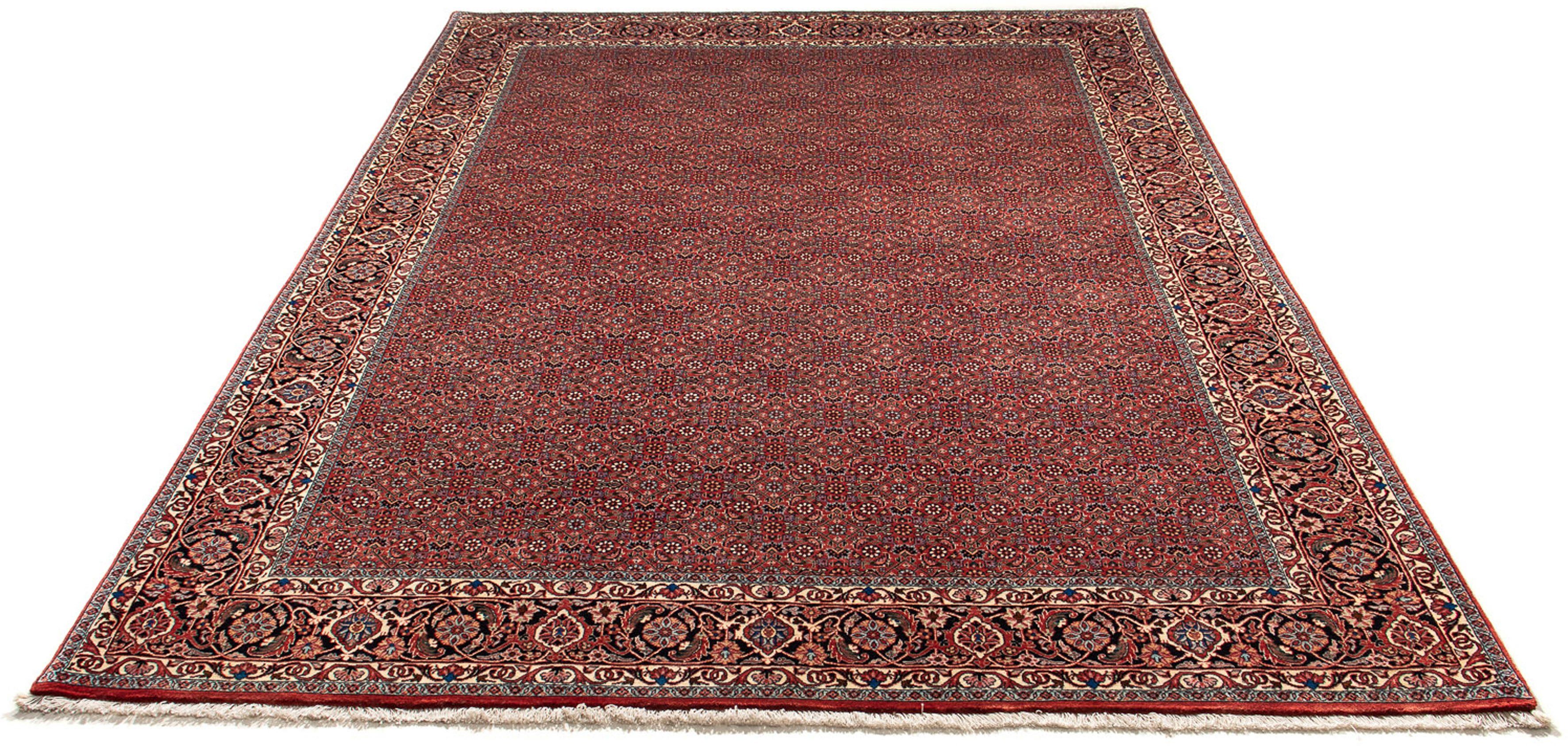 Orientteppich Perser - Bidjar - 299 x 202 cm - dunkelrot, morgenland, rechteckig, Höhe: 15 mm, Wohnzimmer, Handgeknüpft, Einzelstück mit Zertifikat