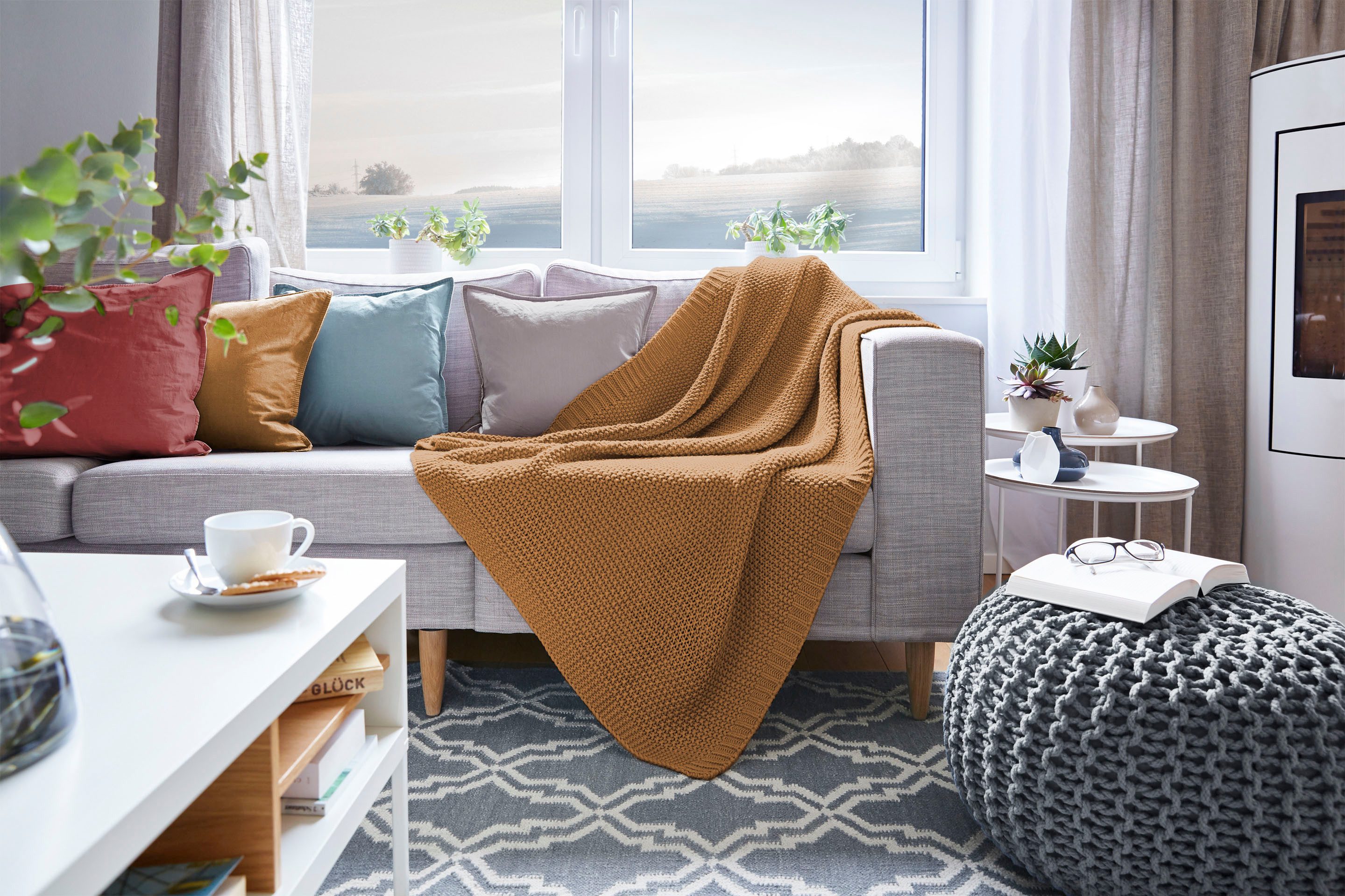 Wohndecke Strick, Primera, mit einer hochwertigen Randverarbeitung, Kuschel günstig online kaufen