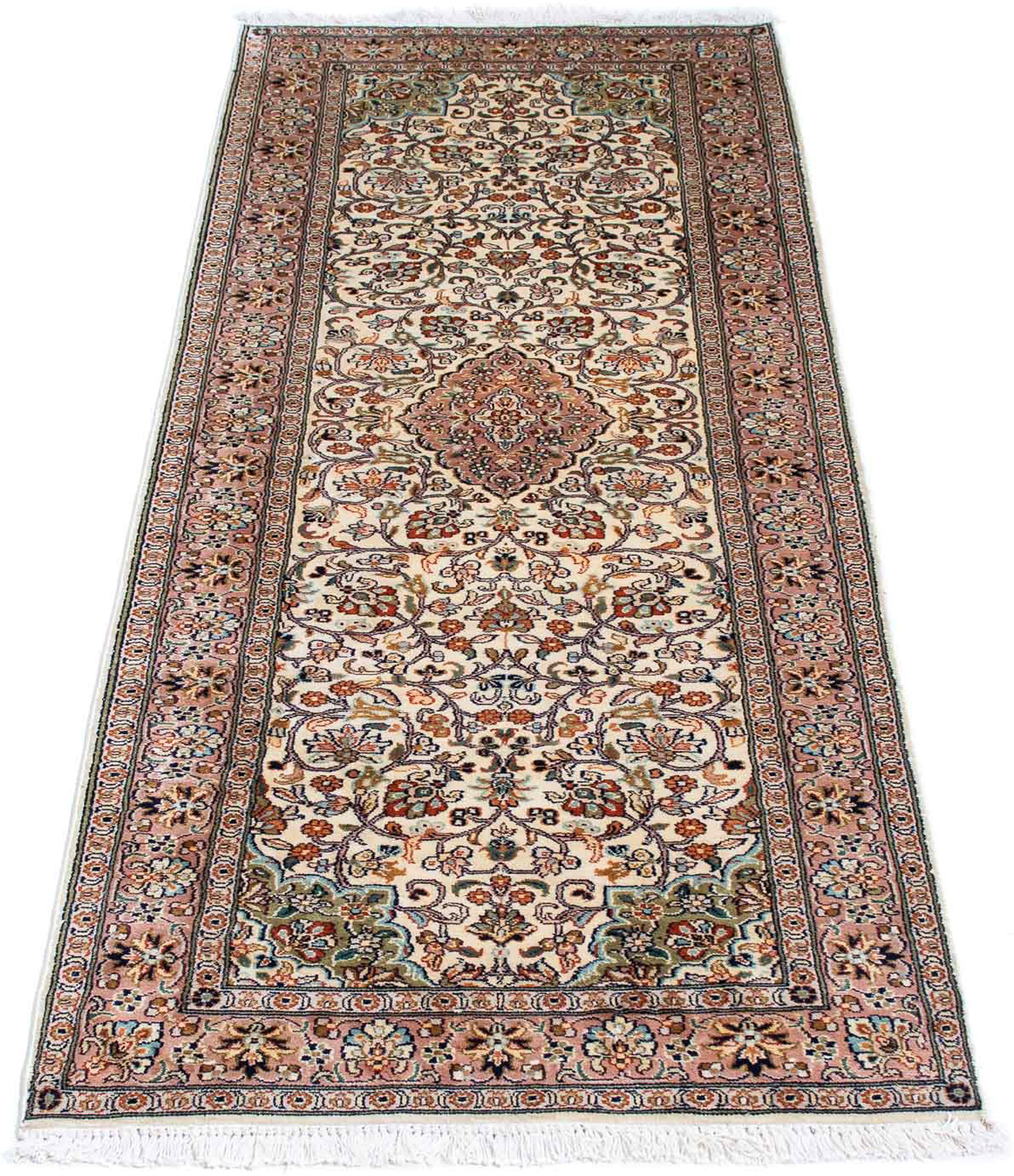 Orientteppich Perser - Classic - 186 x 64 cm - beige, morgenland, rechteckig, Höhe: 10 mm, Wohnzimmer, Handgeknüpft, Einzelstück mit Zertifikat