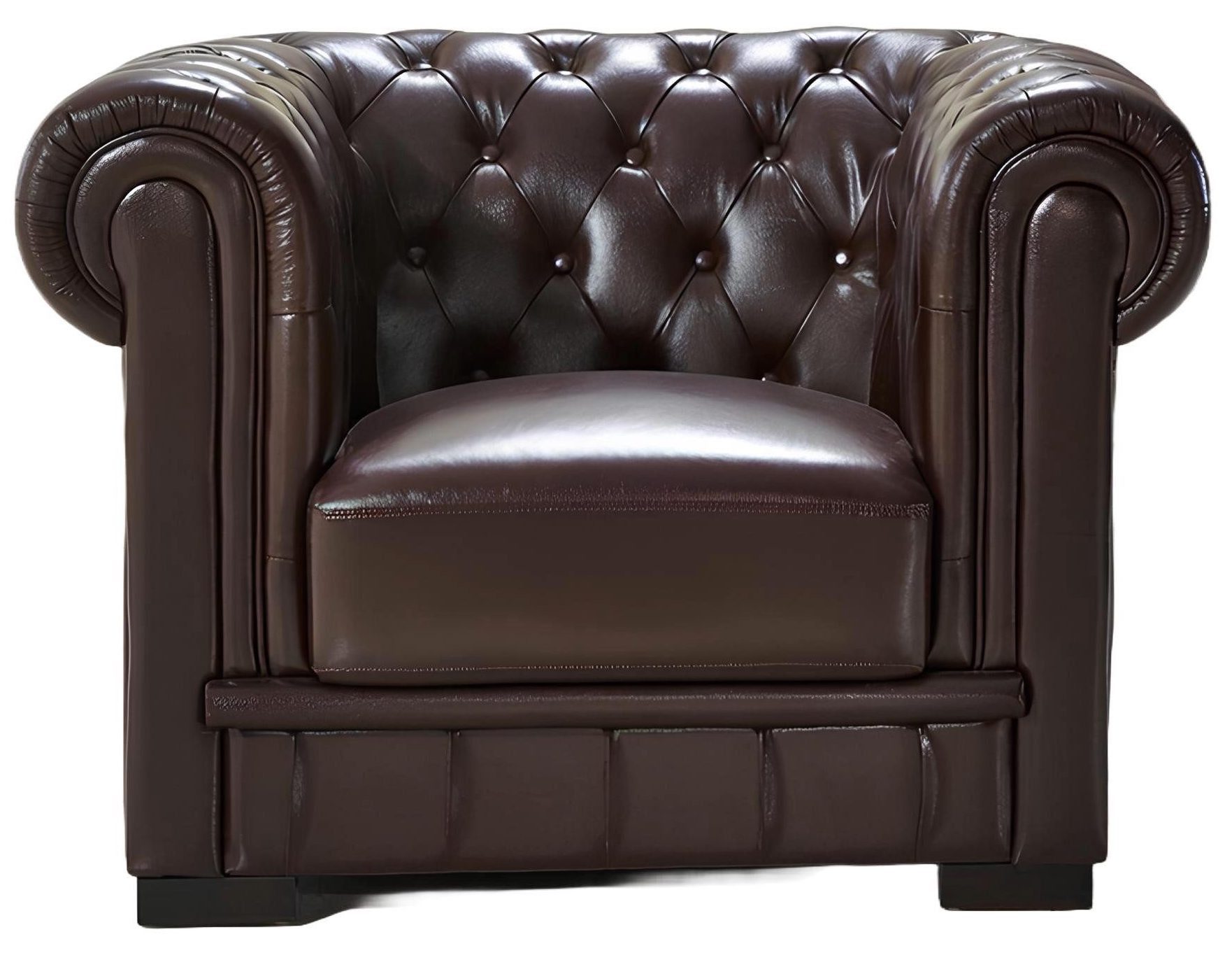 Xlmoebel Chesterfield-Sessel Ledersessel im Chesterfield-Design mit hochwertigem Bezug (Sessel), Hergestellt in Europa
