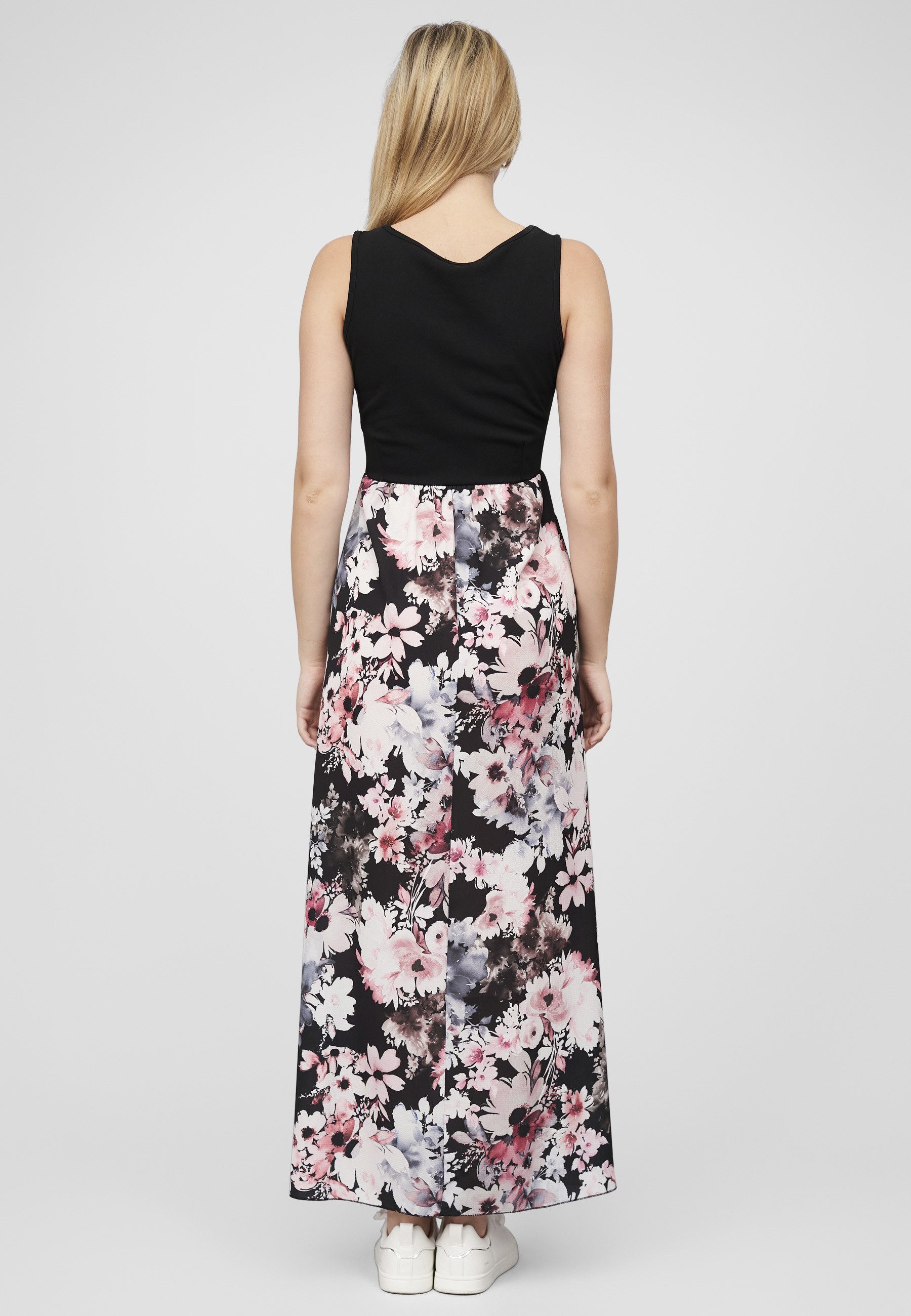 CLOUD 5IVE Shirtkleid CLOUD 5IVE Cloud5ive Damen Maxi Kleid Blumen Muster (1-tlg) – Bild 5 von 5