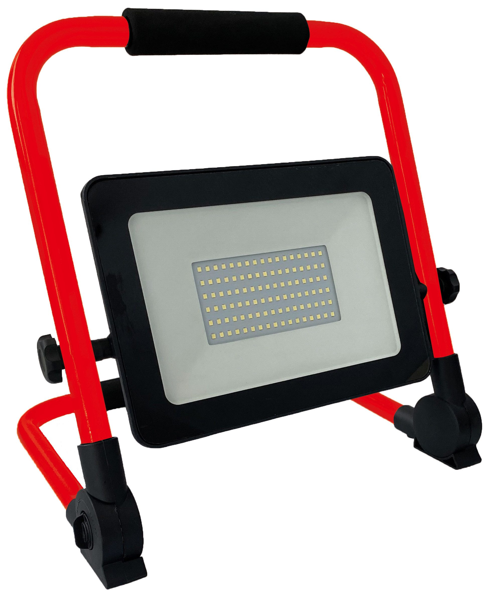 LED Arbeitsleuchte BOXTEC LED Strahler Baustrahler AKKU, verstellbar, faltbar 6500K IP54