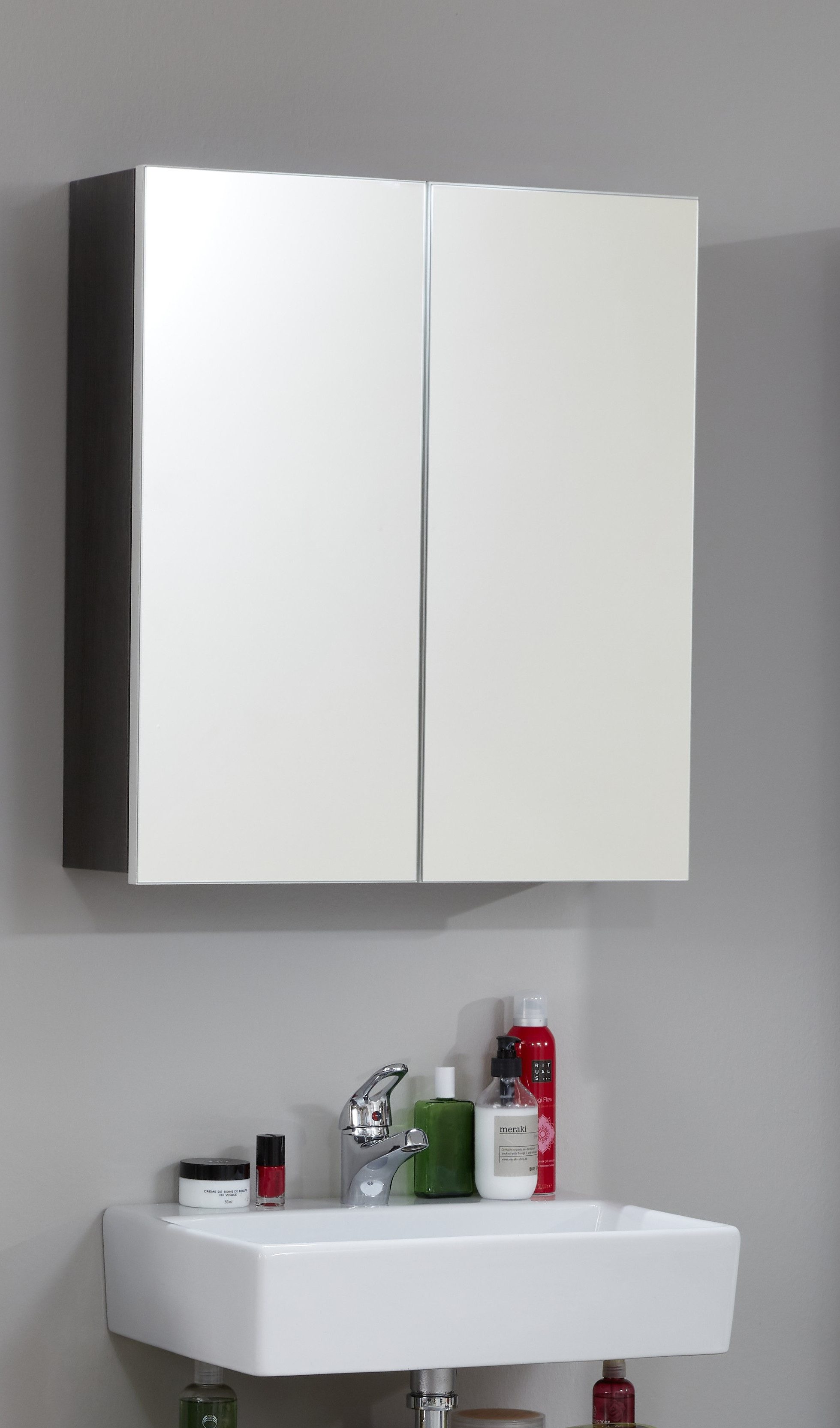 welltime Spiegelschrank Sovana Badschrank wahlweise mit oder ohne Beleuchtung - (B/T/H) 60/18/67 cm