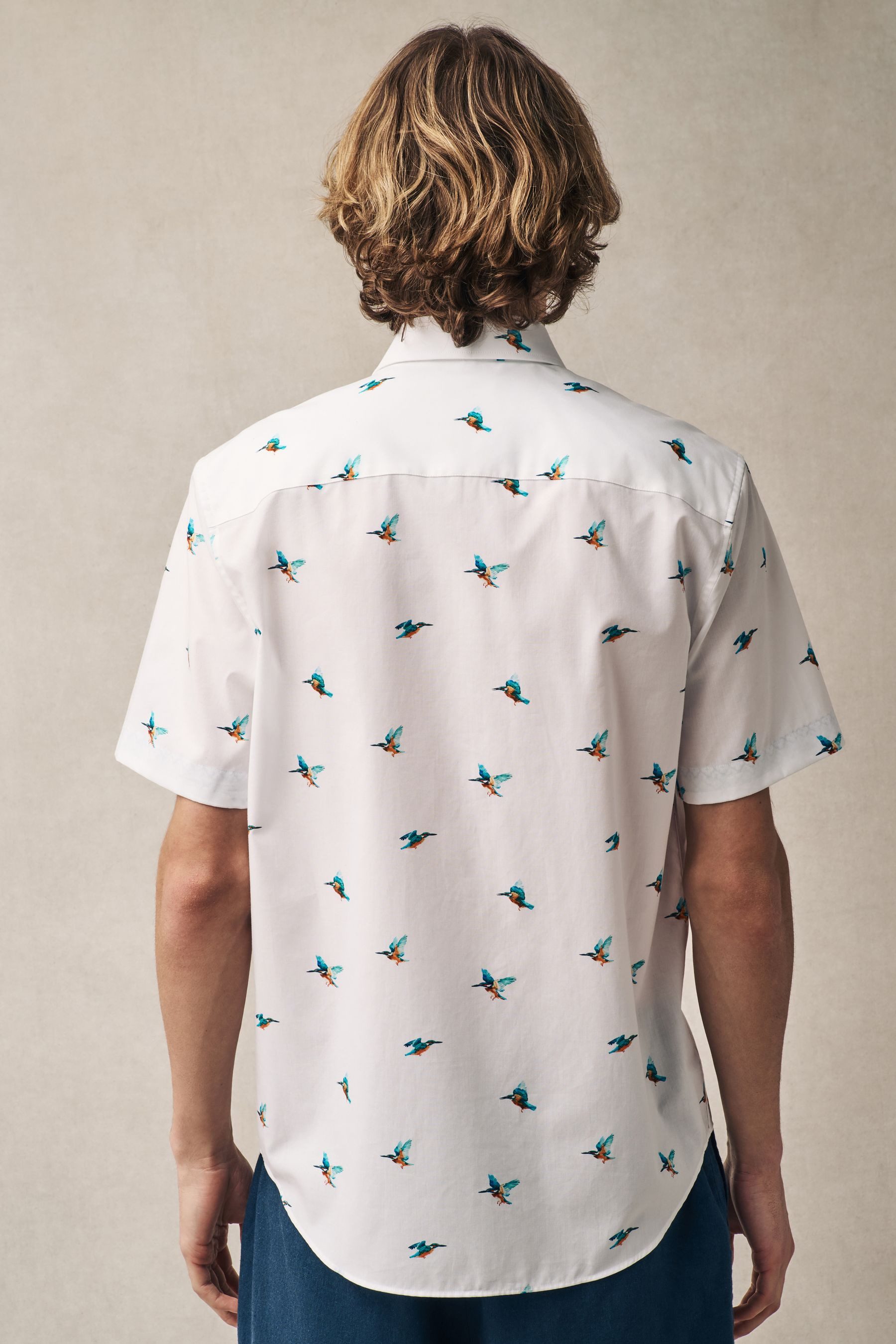 Next Kurzarmhemd Kurzärmeliges Regular Fit Hemd günstig online kaufen