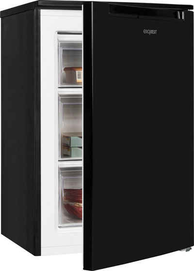 exquisit Gefrierschrank GS81-040C schwarz, 85,5 cm hoch, 54,5 cm breit