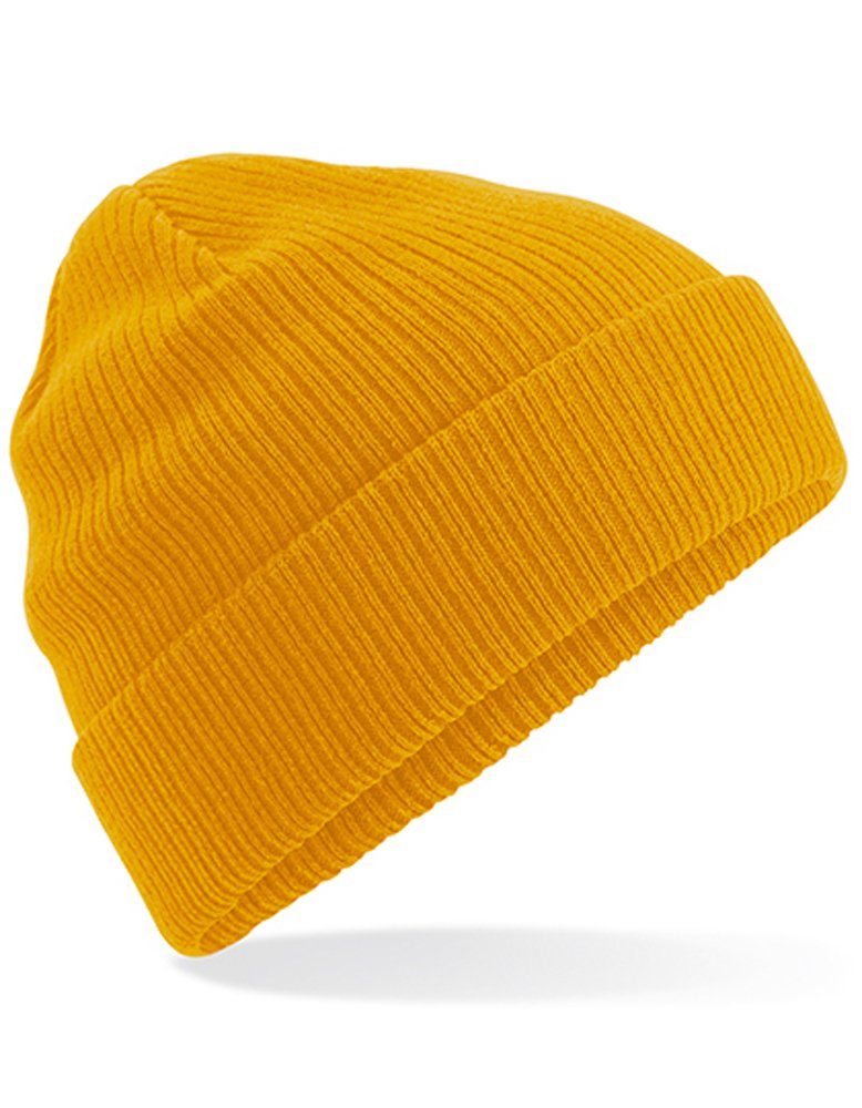 Goodman Design Beanie Strickmütze Herbst organic Winter Beanie cotton Mustard Bio-Baumwolle