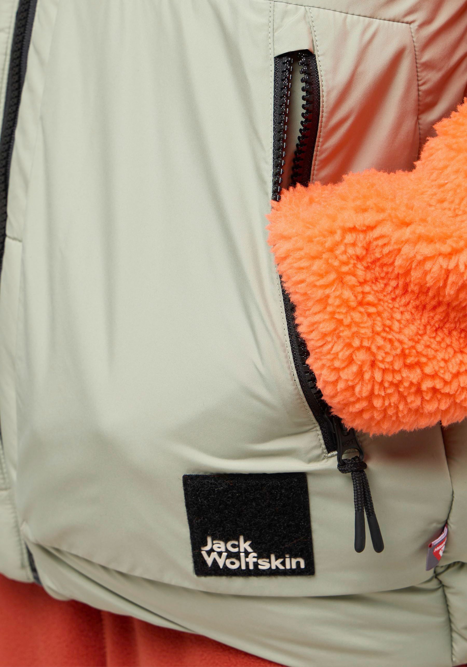 Jack Wolfskin Steppweste TEEN für Kinder für Kinder, mit hochschließendem Kragen