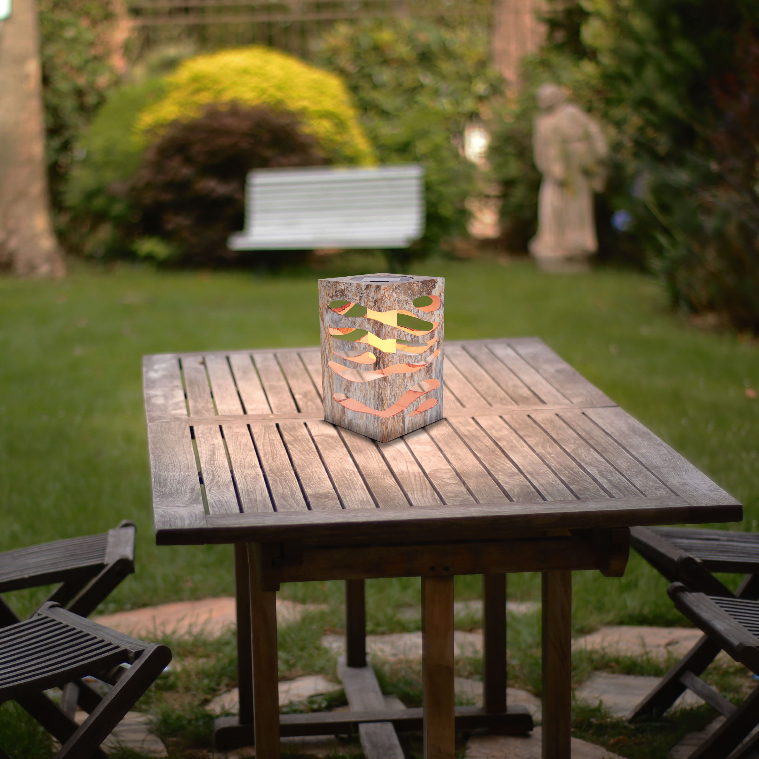 näve LED Solarleuchte Hilda, Tageslichtsensor, LED fest integriert, Warmwei günstig online kaufen