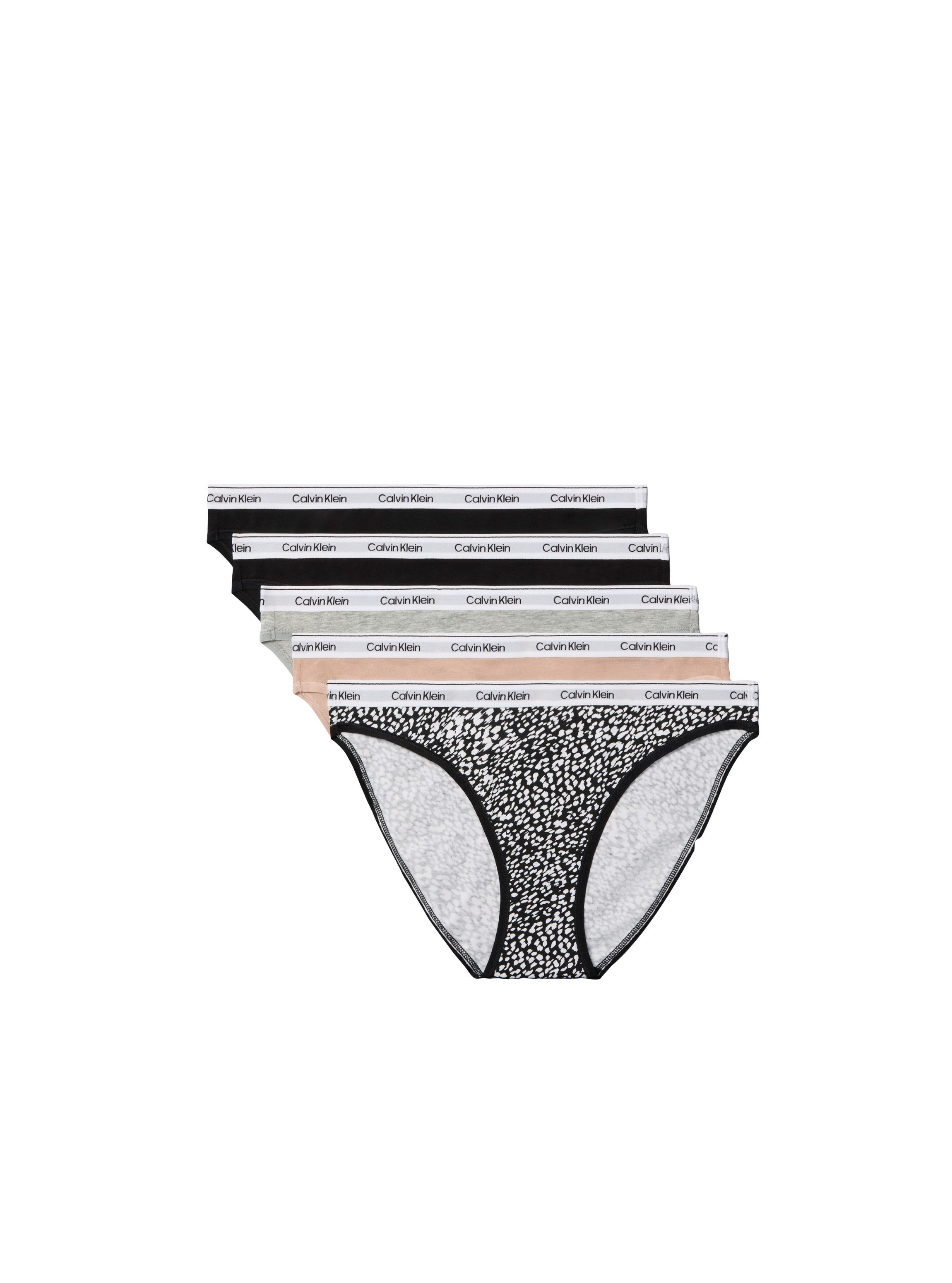 Calvin Klein Underwear Bikinislip 5 PACK BIKINI (LOW-RISE) (Packung, 5-St., 5er-Pack) mit Logobund