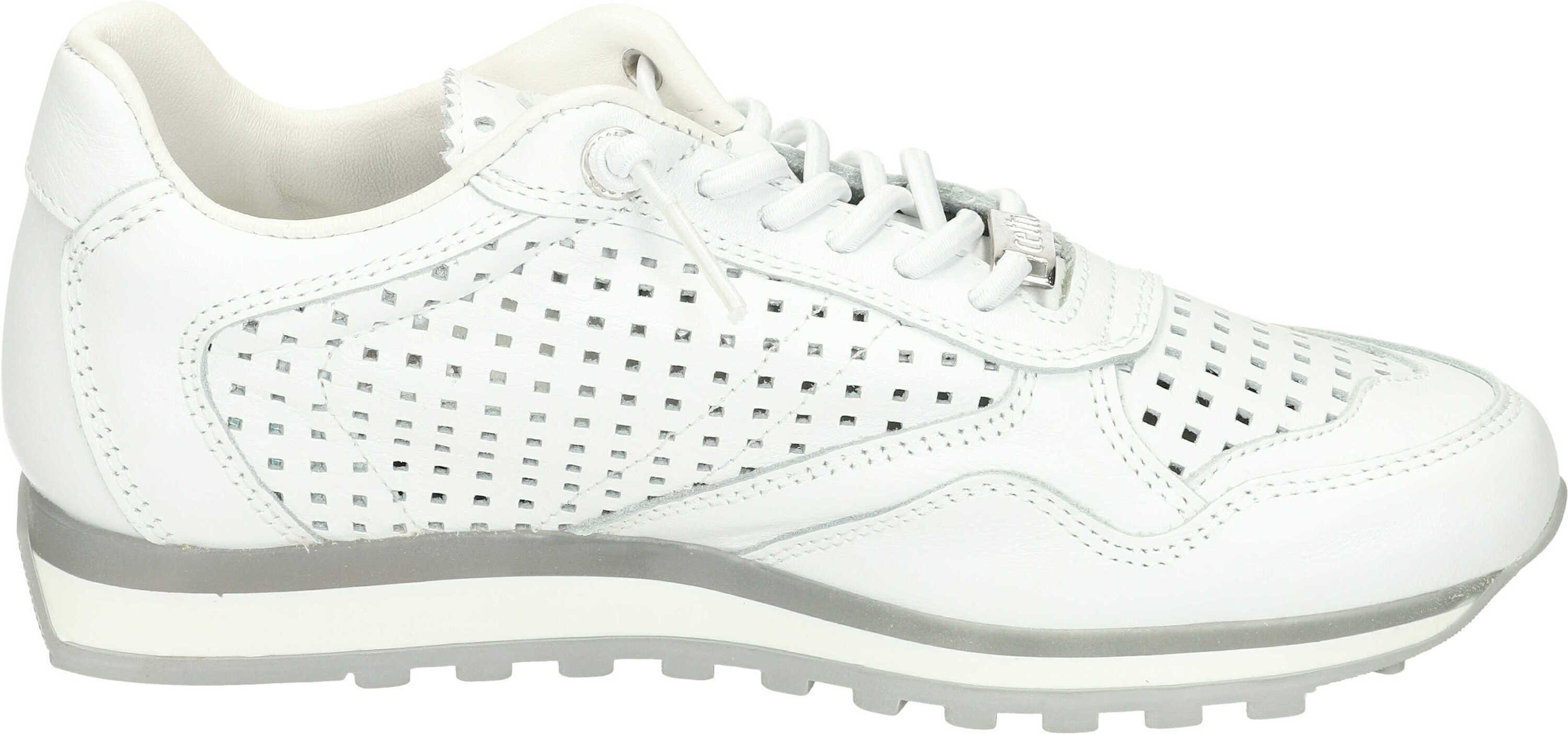 Cetti weiß-weiß aus Sneaker Leder echtem Sneaker