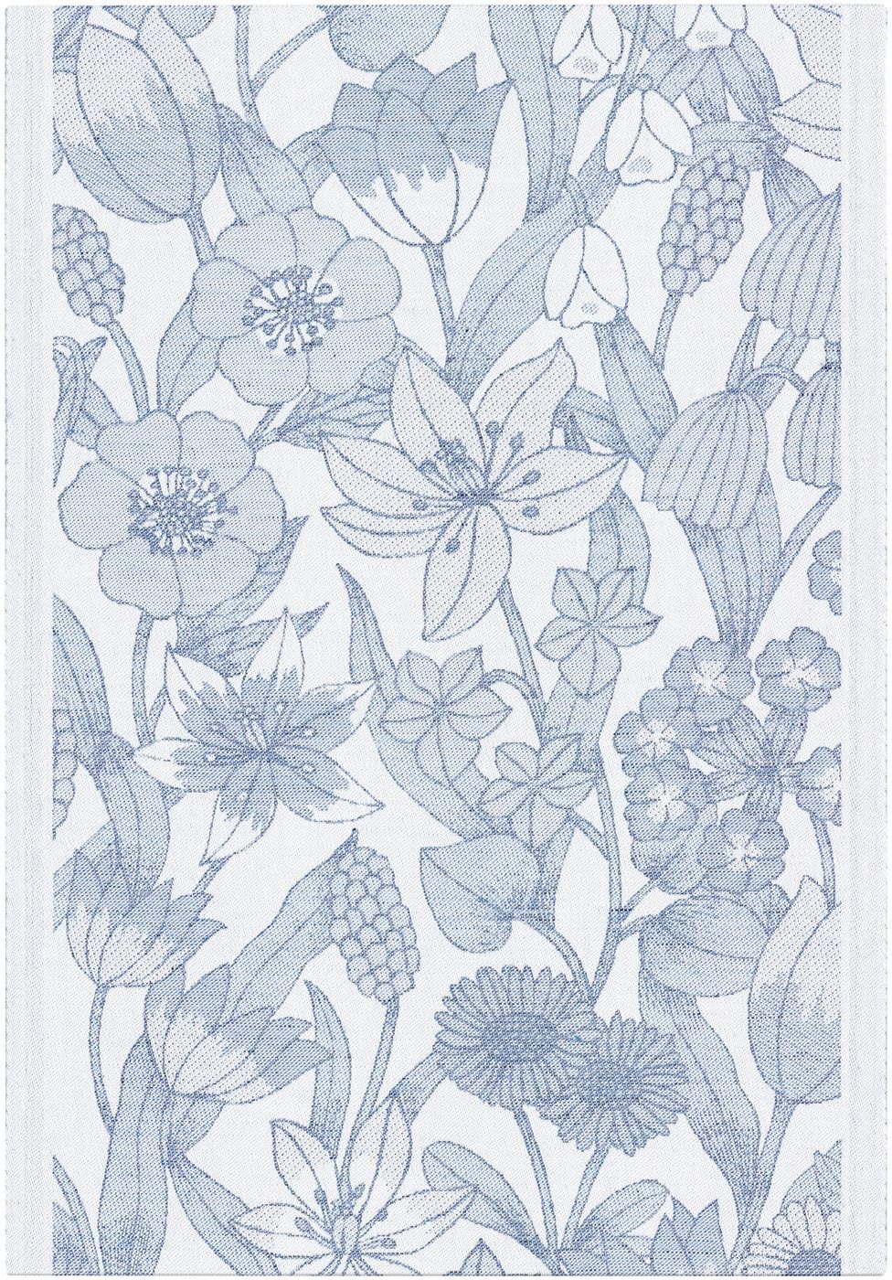 EKELUND MASTER WEAVERS 1692 Geschirrtuch Küchenhandtuch Havsblom 010 35x50 cm, (1-tlg., 1 x Geschirrtuch), gewebt