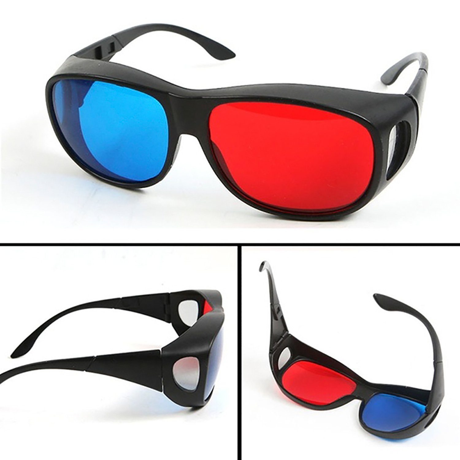 - 3D 3D Filmen, Brille Anaglyphenbrille Schwarz TPFNet Kino 3D-Brille Rot/Cyan Ansehen 25 von Brille Material: Farbe: Kunststoff - Stück zum -