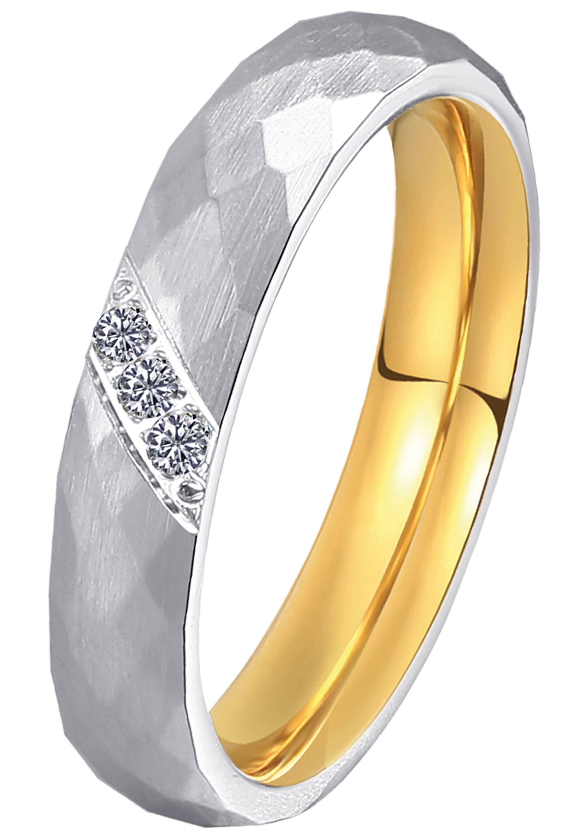 DOOSTI Trauring Schmuck Geschenk Edelstahl Trauring Ehering Partnerring LIE günstig online kaufen