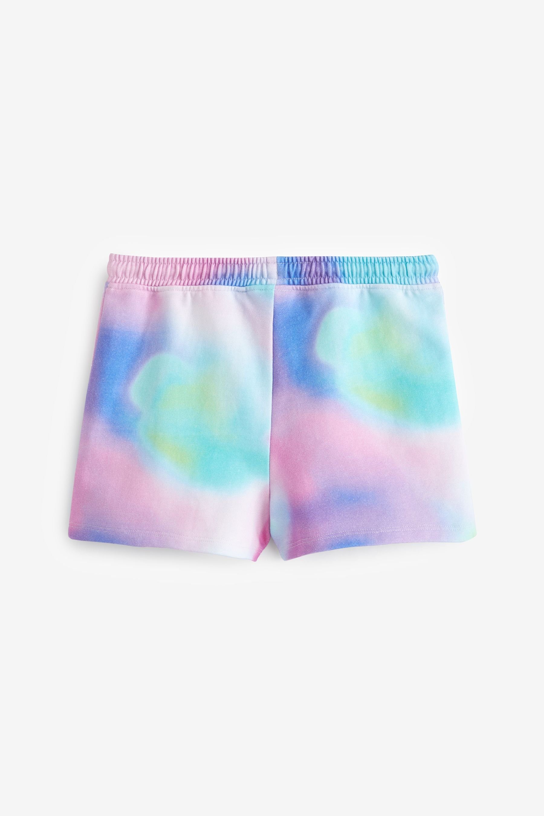 aus Dye Digital Sweatshorts 3er-Pack Print Baumwolljersey, Shorts (3-tlg) Tie Pink/Blue/Purple Next