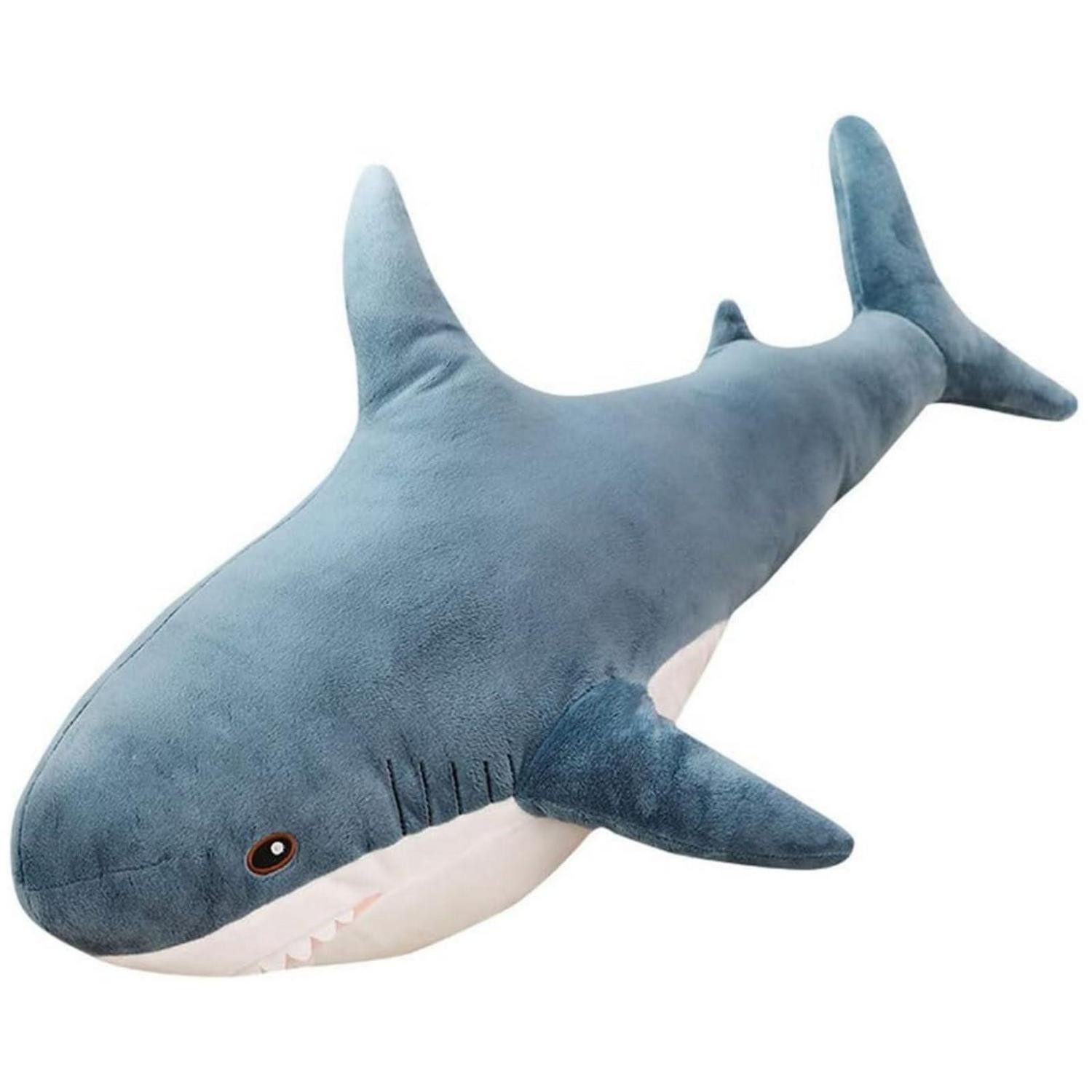 LuxusKollektion Kuscheltier Plüschtier Walhai Kuscheltier Plüsch Kissen Blau 75cm