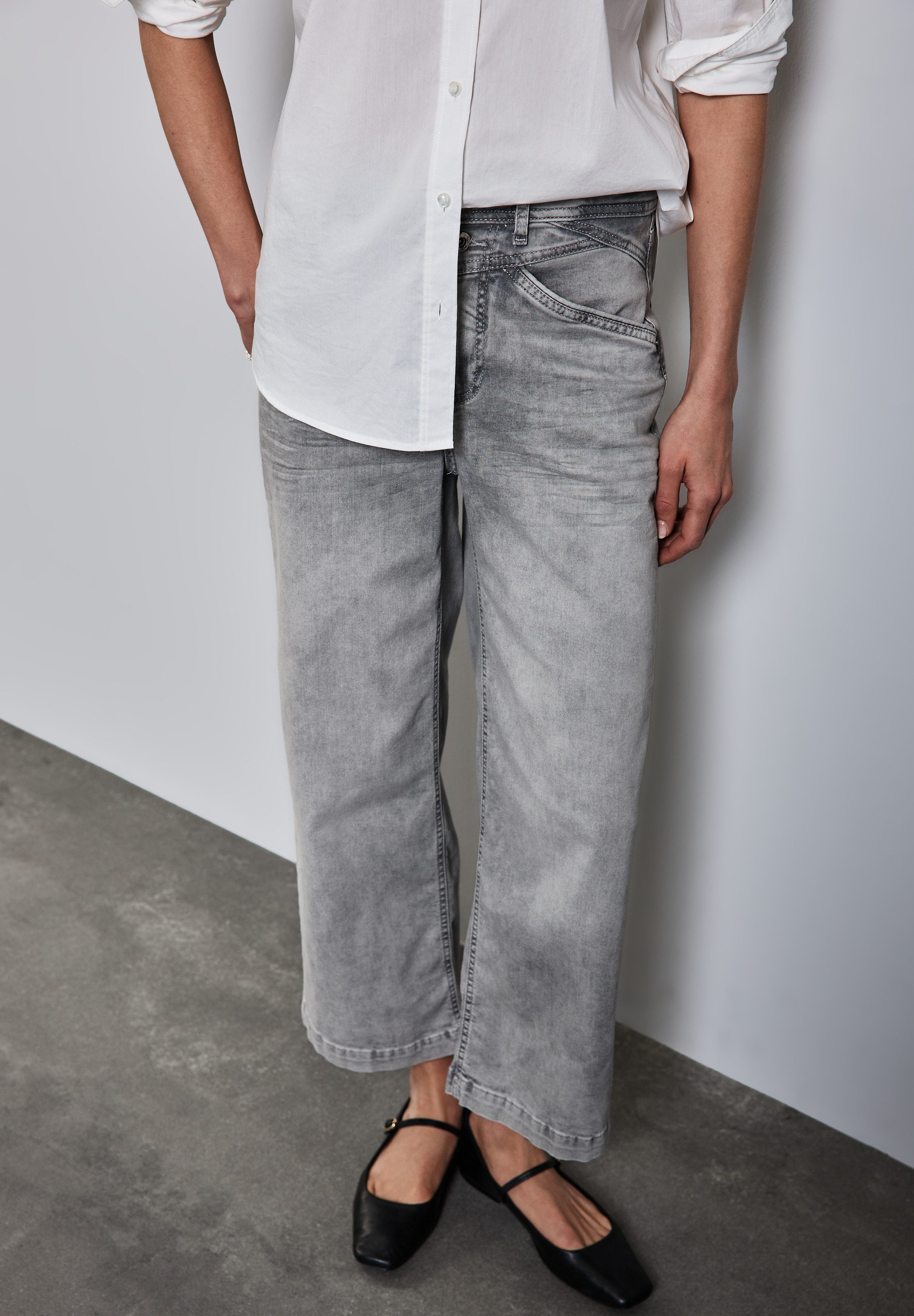 STREET ONE Weite Jeans im Four-Pocket günstig online kaufen