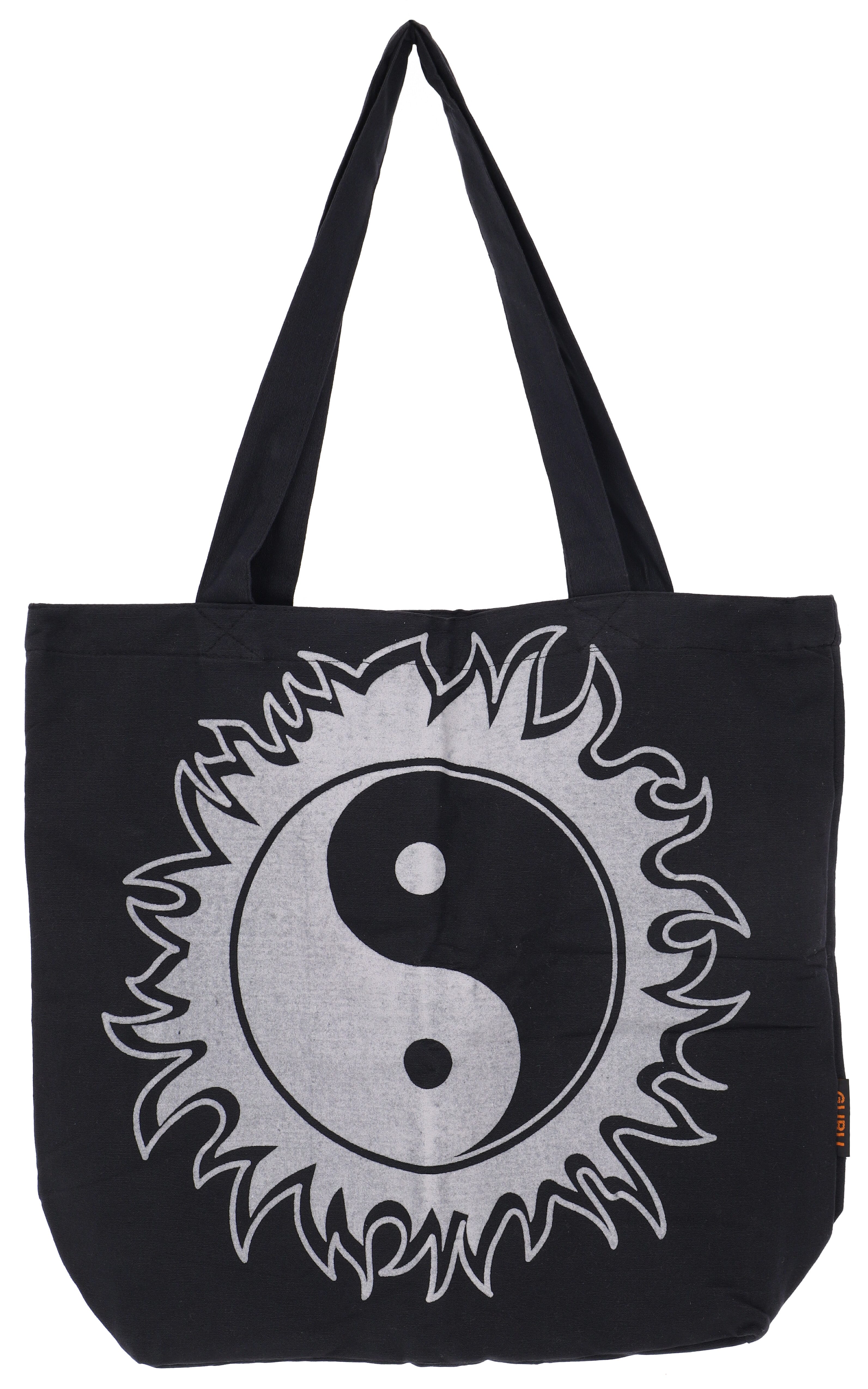 Schultertasche Hochwertige Boho Canvas Shopper Tasche, Yin..