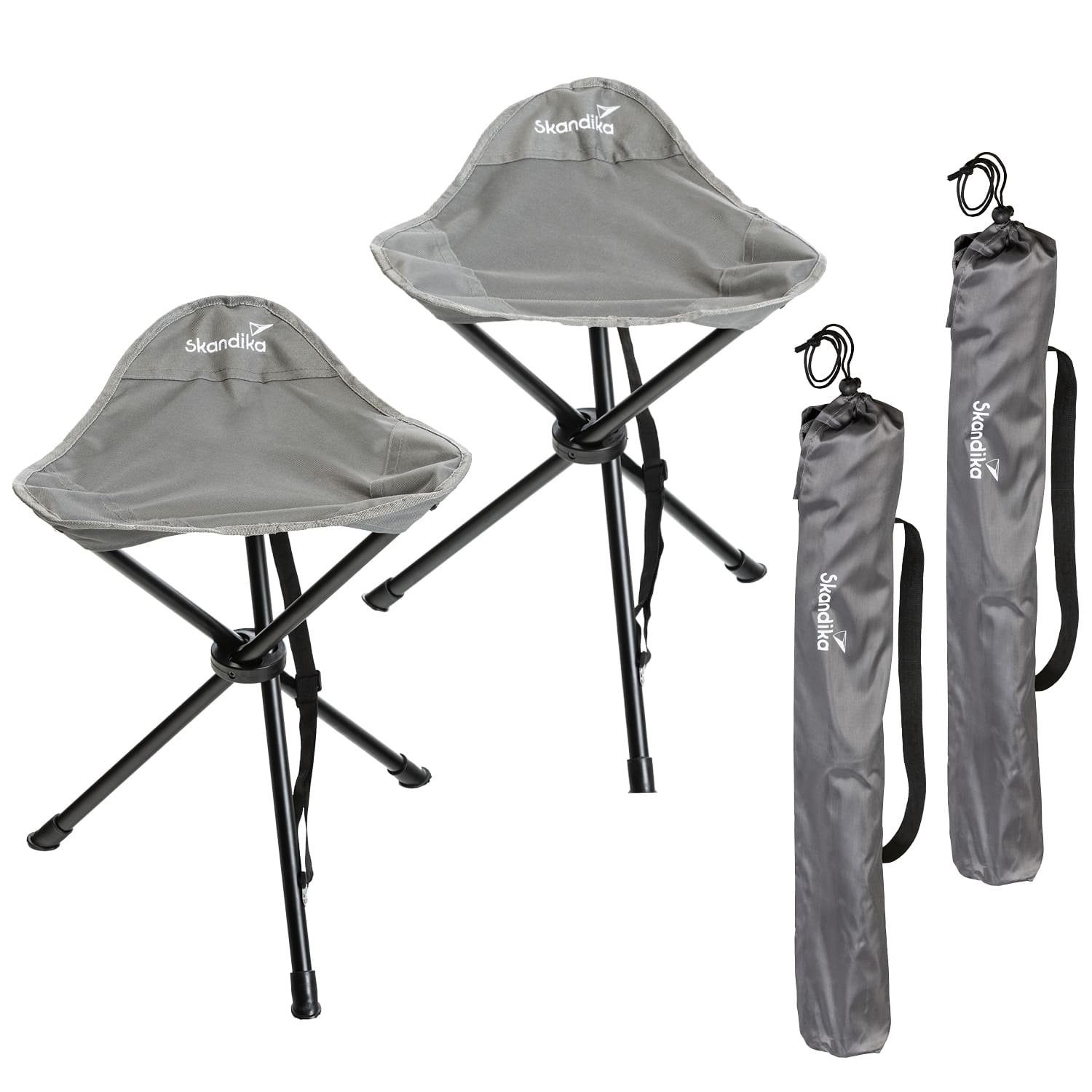 Skandika (2 Nutzergewicht, Campinghocker 100 kg Stück), kompakt Campingstuhl leicht, 2er-Set Tomperi,