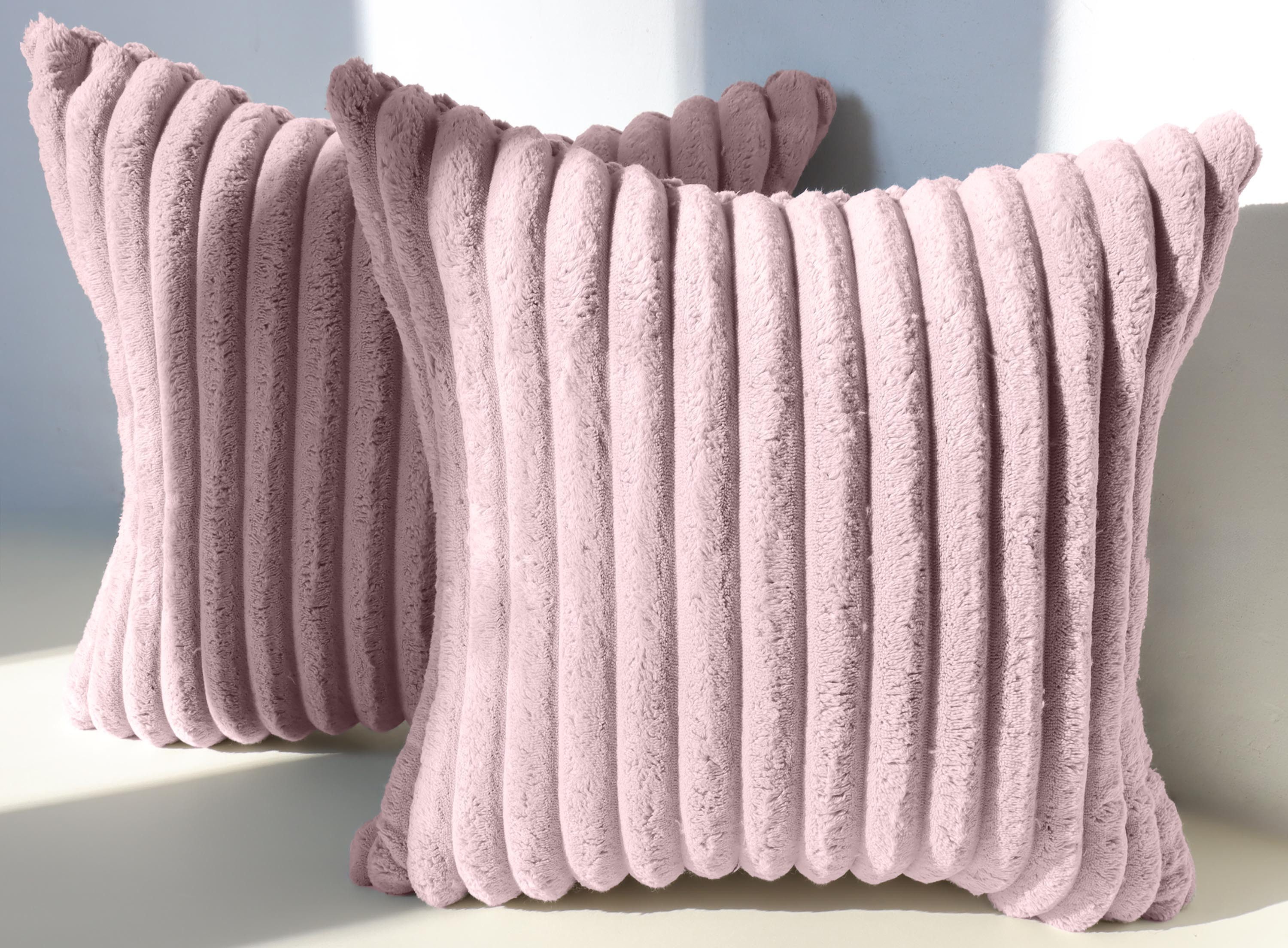 Amilian Kissenbezüge 2er Set - Dekokissenbezug - Kissenhüllen - Zierkissenbezüge, (2 Stück), (40x40 cm) Kissenbezug für Sofa, Dekokissen, Kissen, Zierkissen
