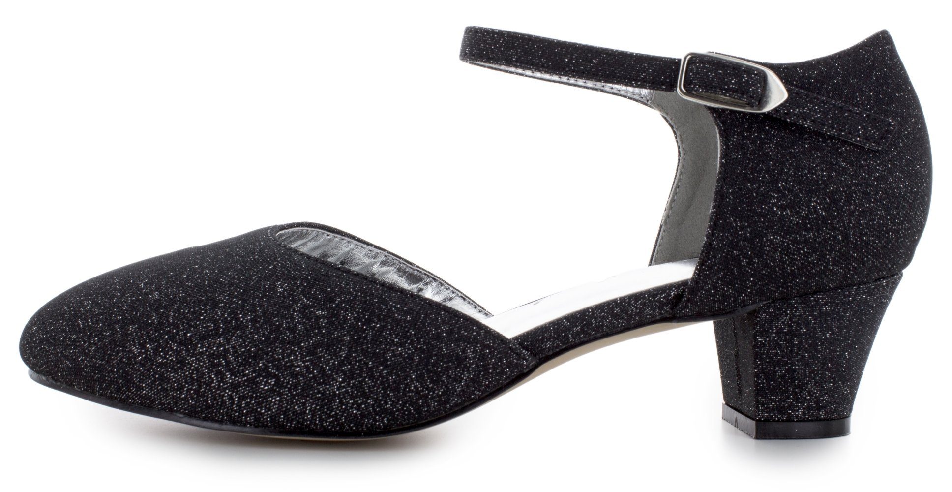 White Lady 850 Softglitter - weite Pumps Slingpumps