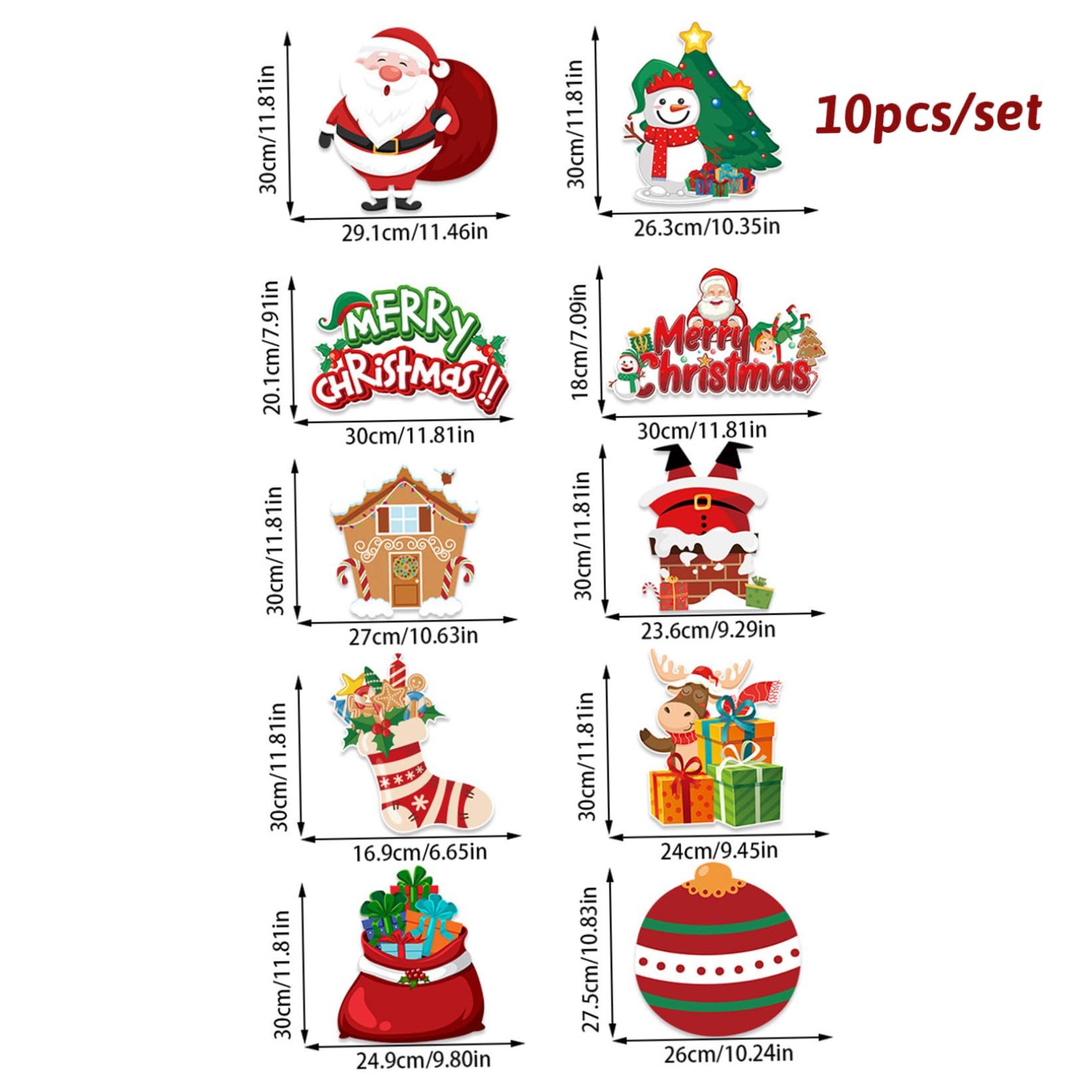 Coonoor Hängedekoration Weihnachten Tür Abdeckung Dekoration Weihnachtsmann Banner, für Drinnen Draußen Zuhause Veranda Wand Hof Dekorationen