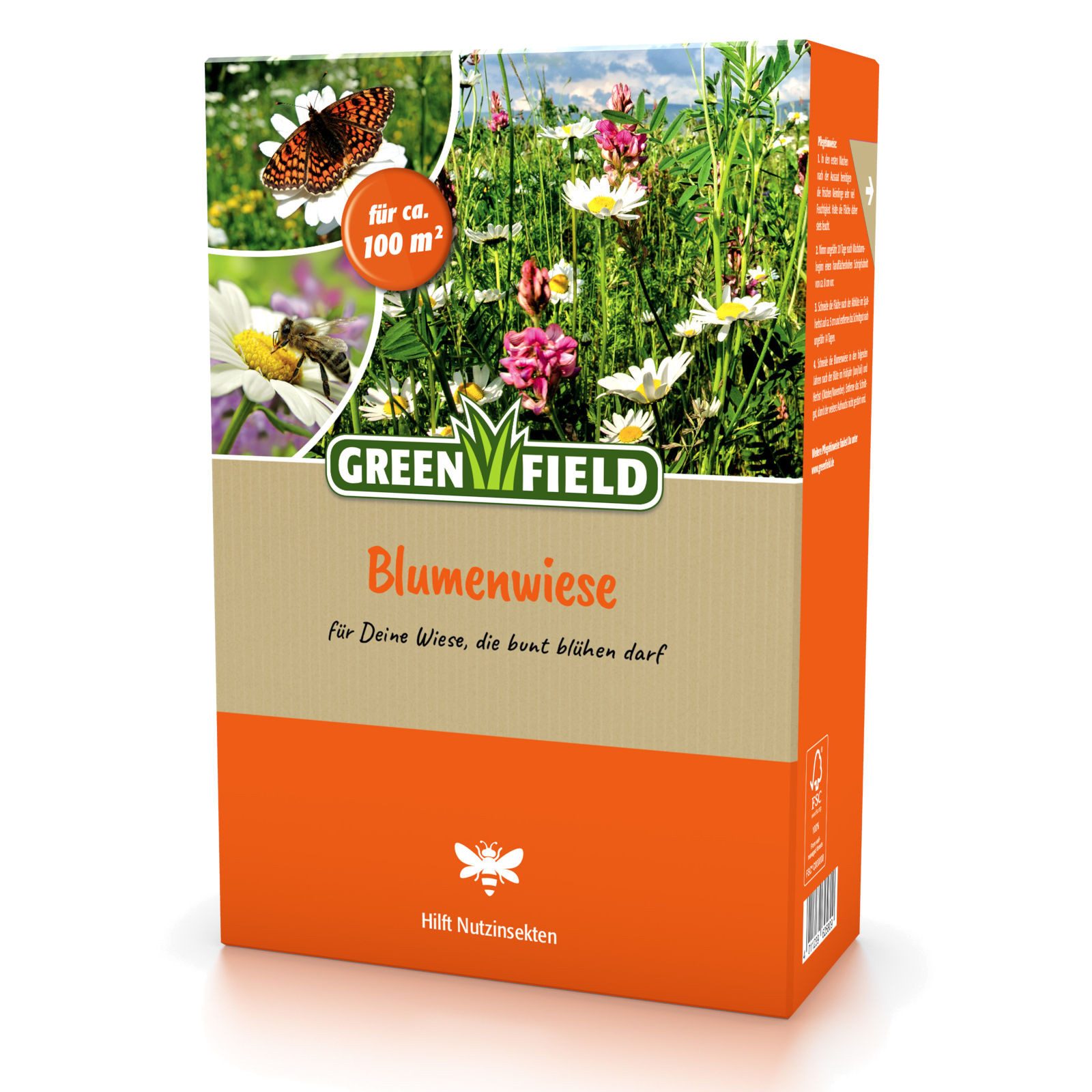 Greenfield Blumensamen Blumenwiese, 1 kg Samen-Mix aus Blumen, Kräutern und günstig online kaufen