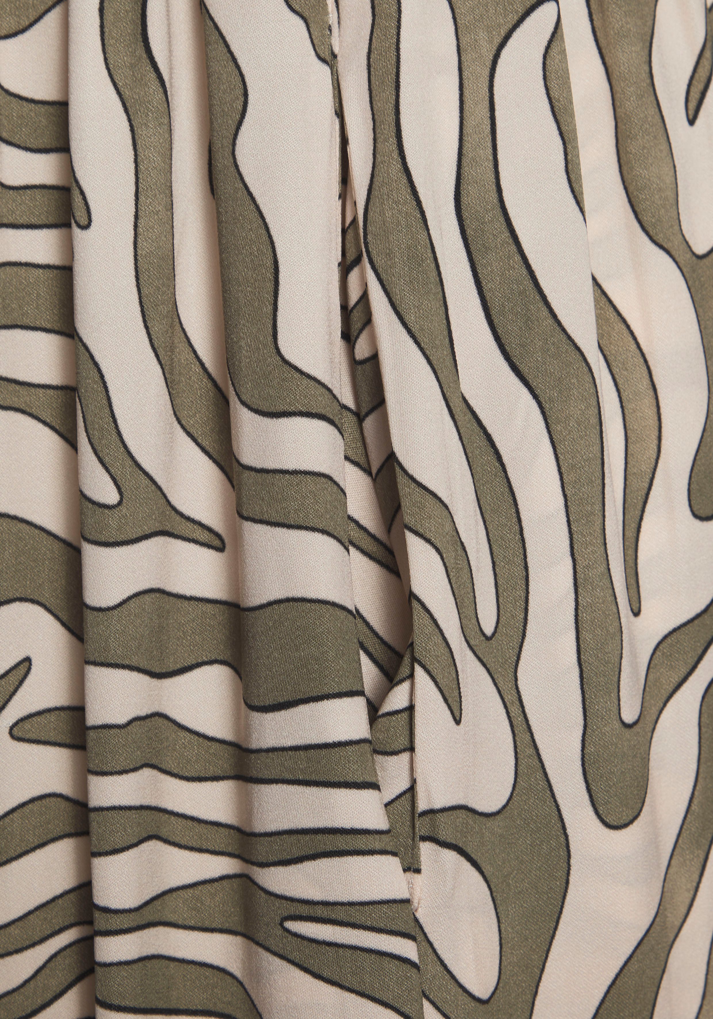 LASCANA Bandeaukleid mit Animaldruck, schulterfreies Maxikleid, Sommerkleid mit Taschen