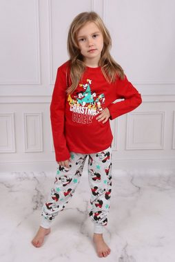 Sarcia.eu Schlafanzug Mickey Maus und Freunde Disney Weihnachtspyjama für Kinder, 9-10 Jahre
