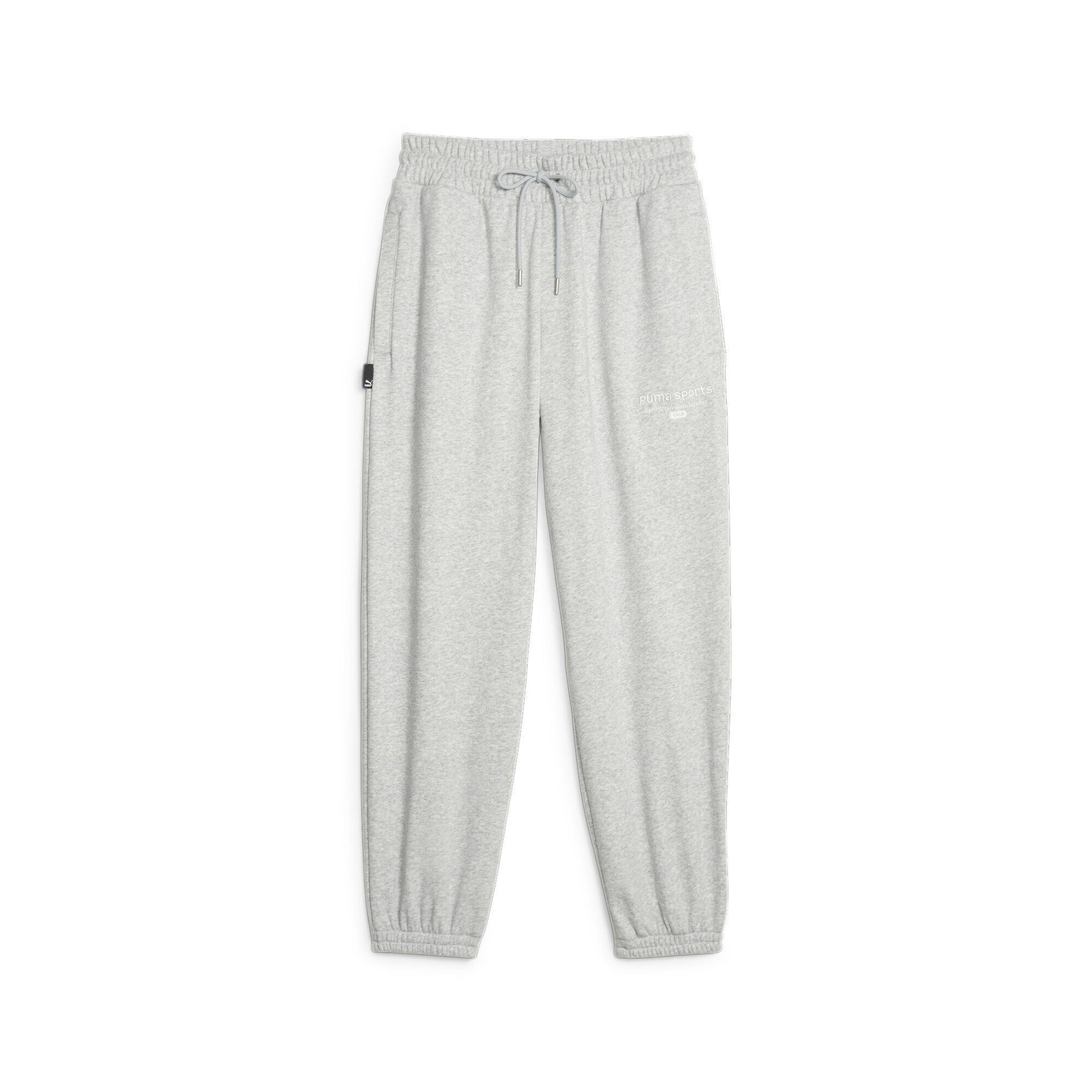 PUMA Sporthose Gray Light PUMA Heather Damen Jogginghose Team